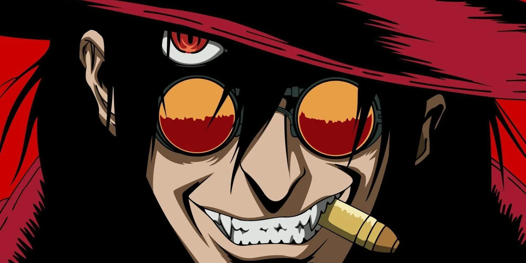Alucard trong anime Hellsing Ultimate, thợ săn ma cà rồng mạnh mẽ