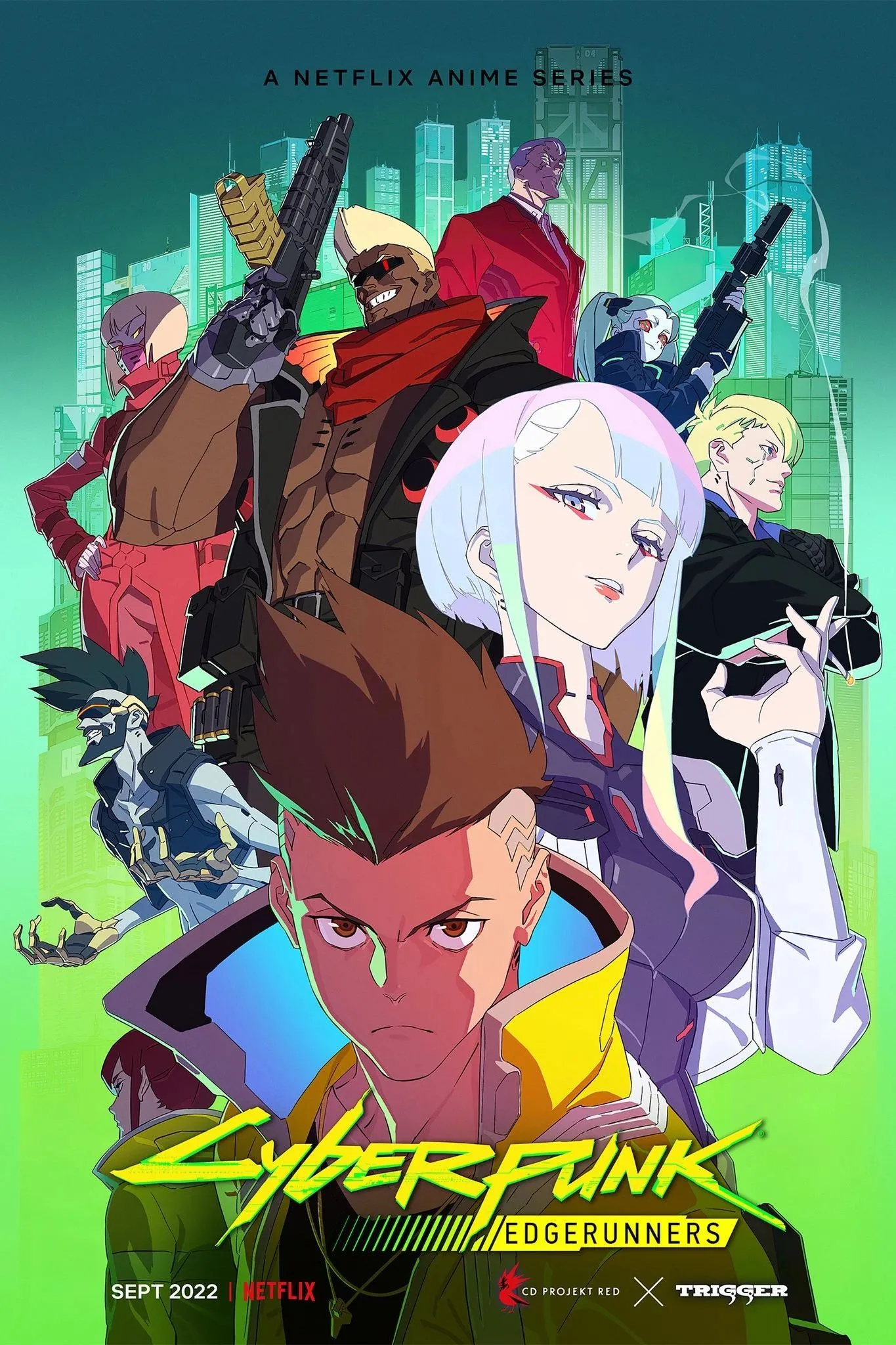 Áp phích chính thức của series anime Cyberpunk: Edgerunners