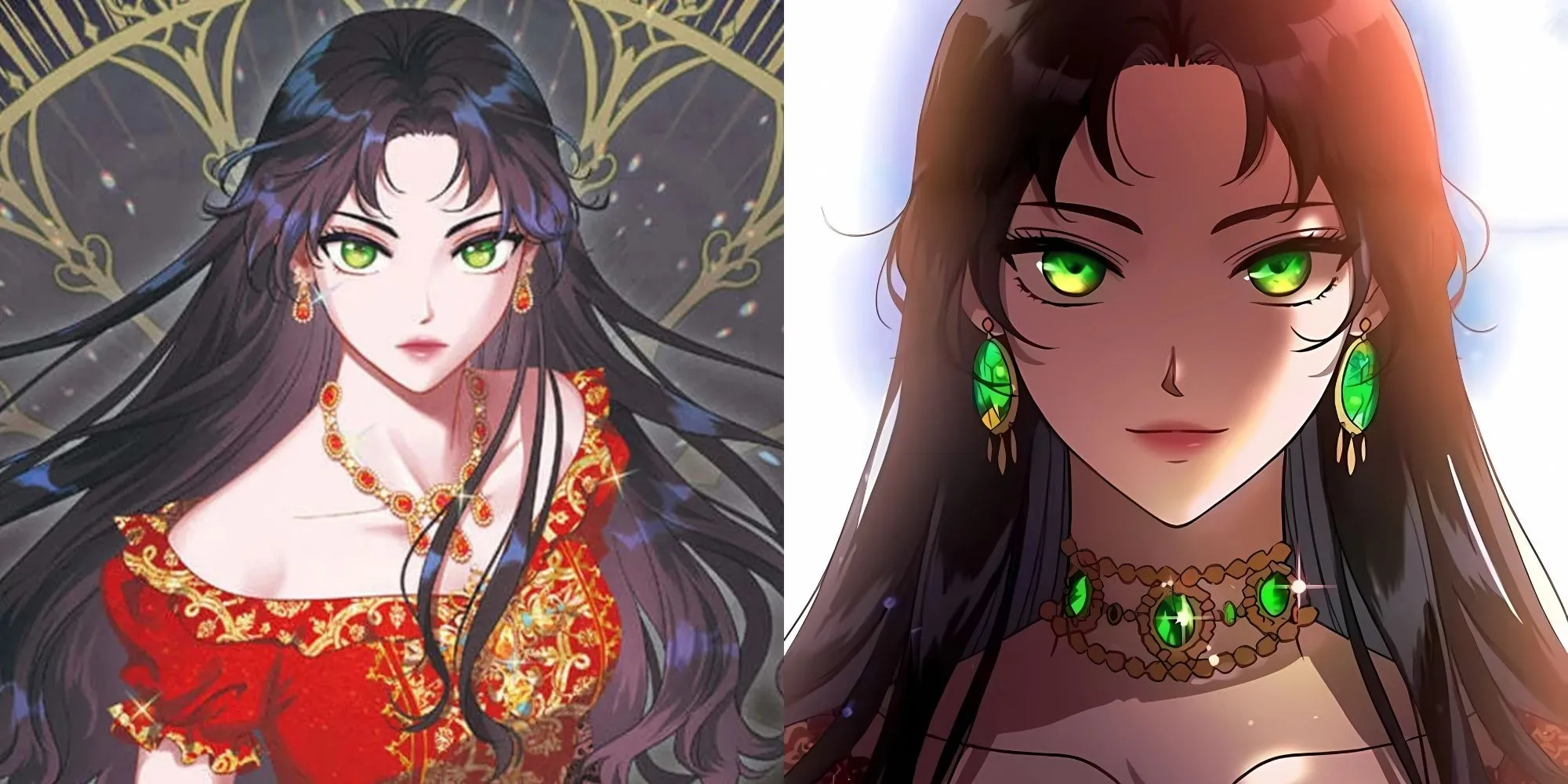 Bìa manhwa Kill the Villainess tập trung vào nữ chính Eris Miserian.