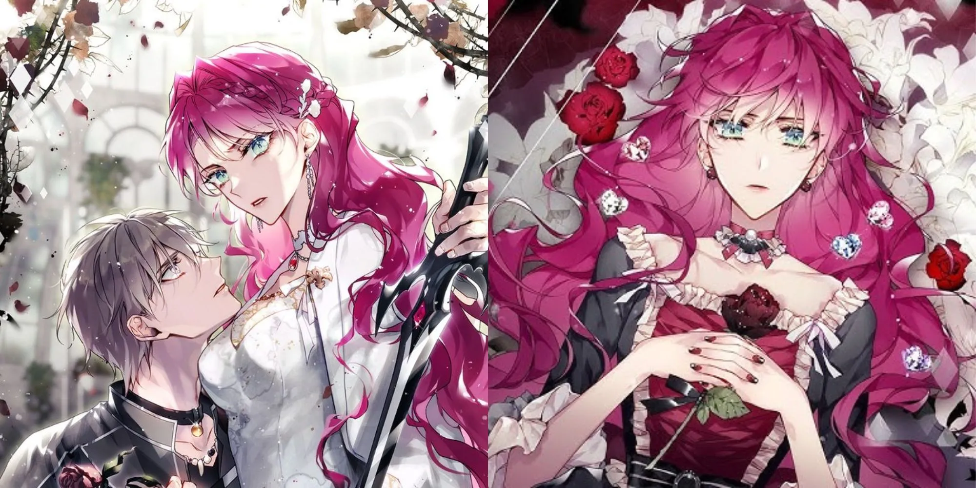 Bìa manhwa Villains Are Destined to Die với nữ chính Penelope Eckhart.