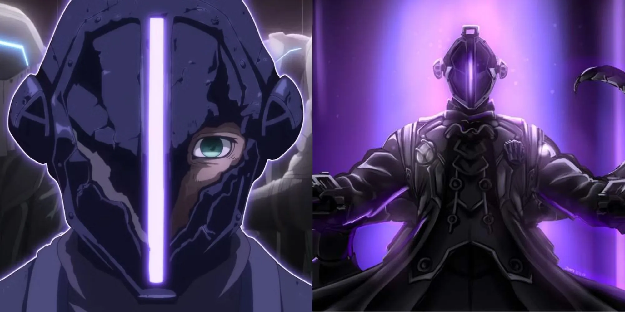 Bondrewd trong Made in Abyss, nhà thám hiểm tàn nhẫn với chiếc mũ bảo hiểm bí ẩn, thực hiện thí nghiệm phi nhân tính.