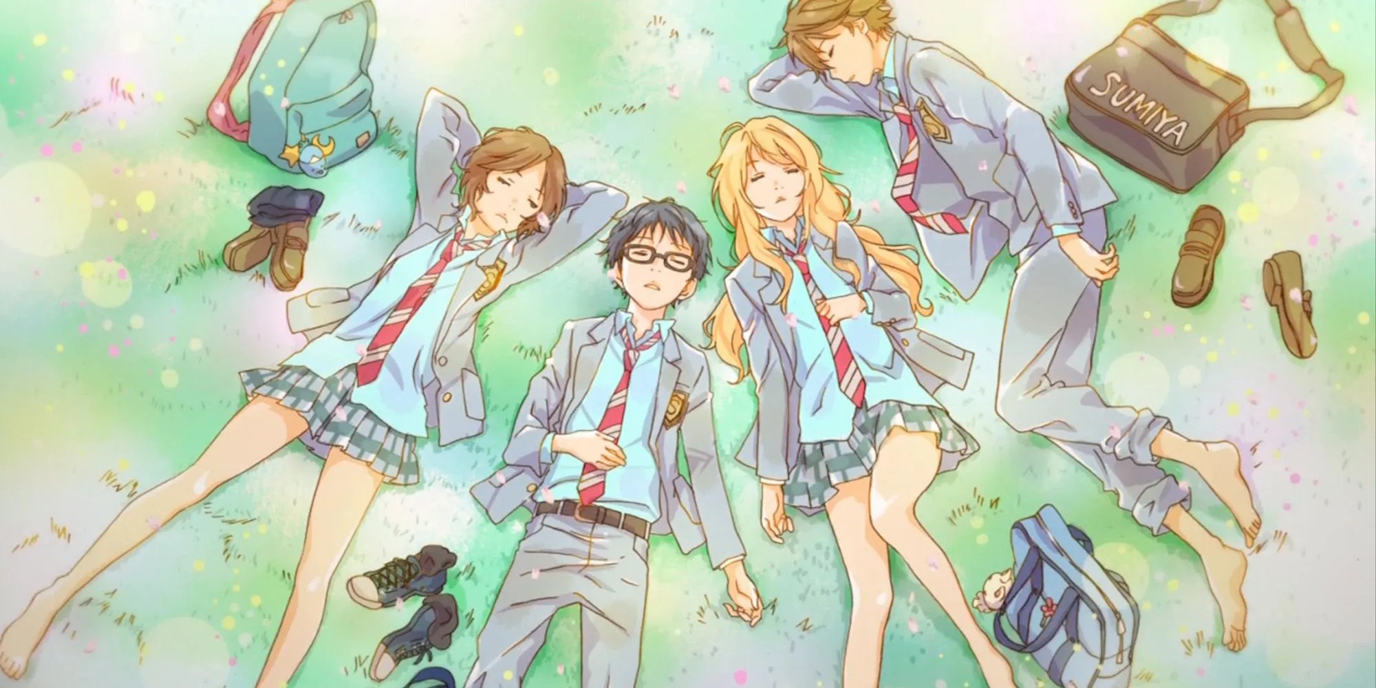 Các nhân vật chính trong Your Lie In April, Kousei Arima và Kaori Miyazono