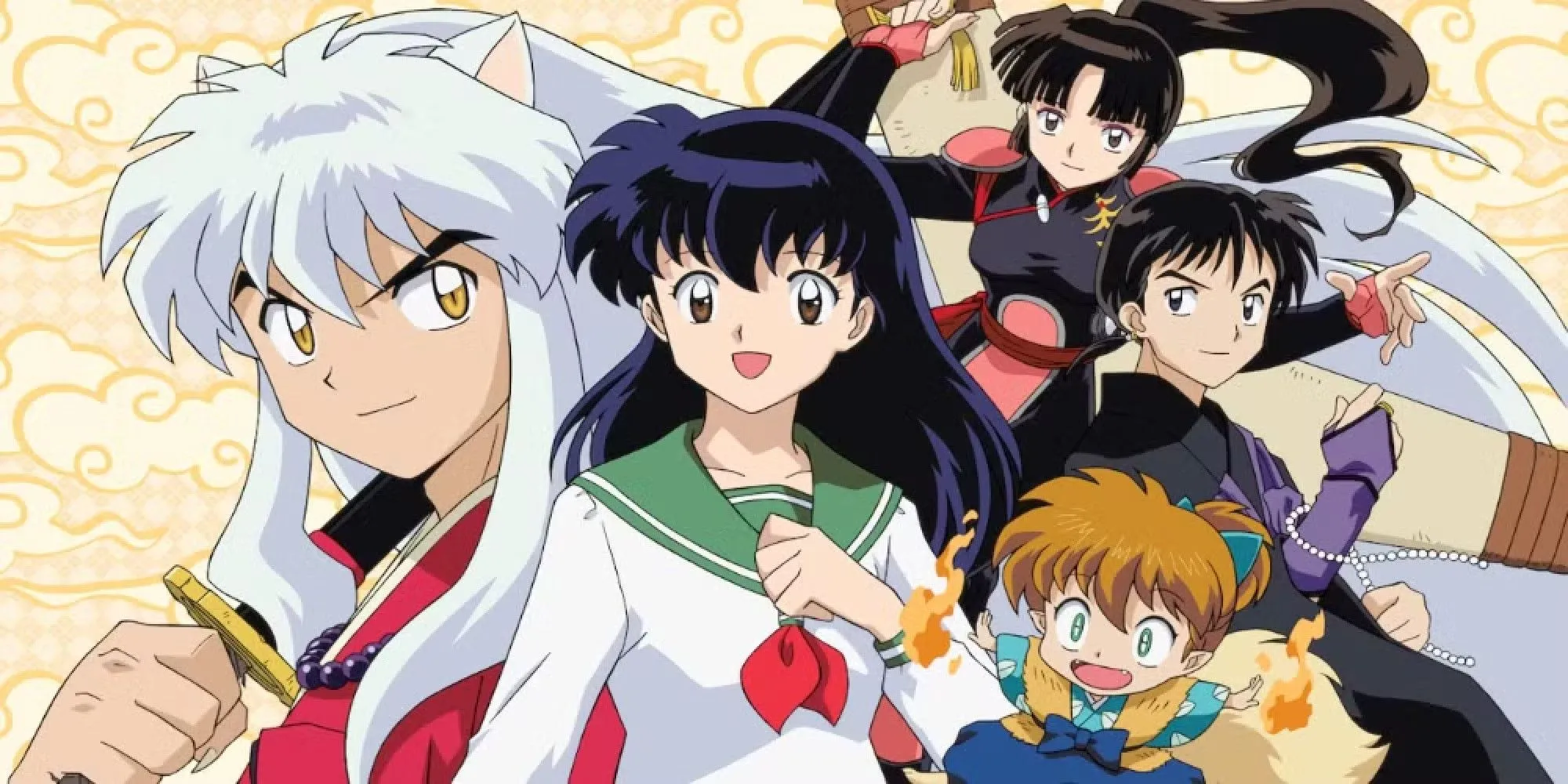 Các nhân vật Inuyasha và Kikyo trong bộ anime giả tưởng Inuyasha