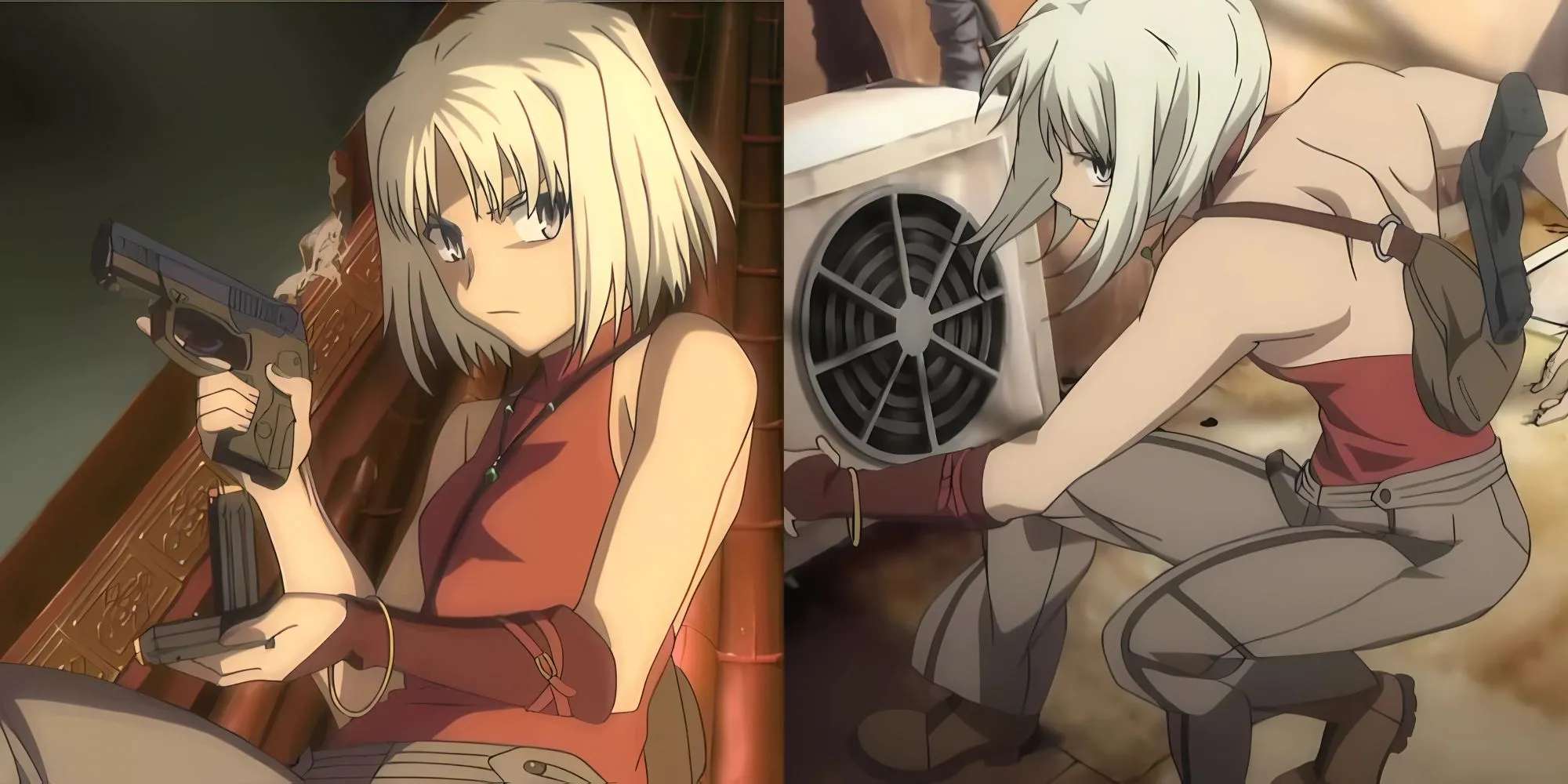 Canaan sử dụng khẩu Sig Sauer trong anime cùng tên