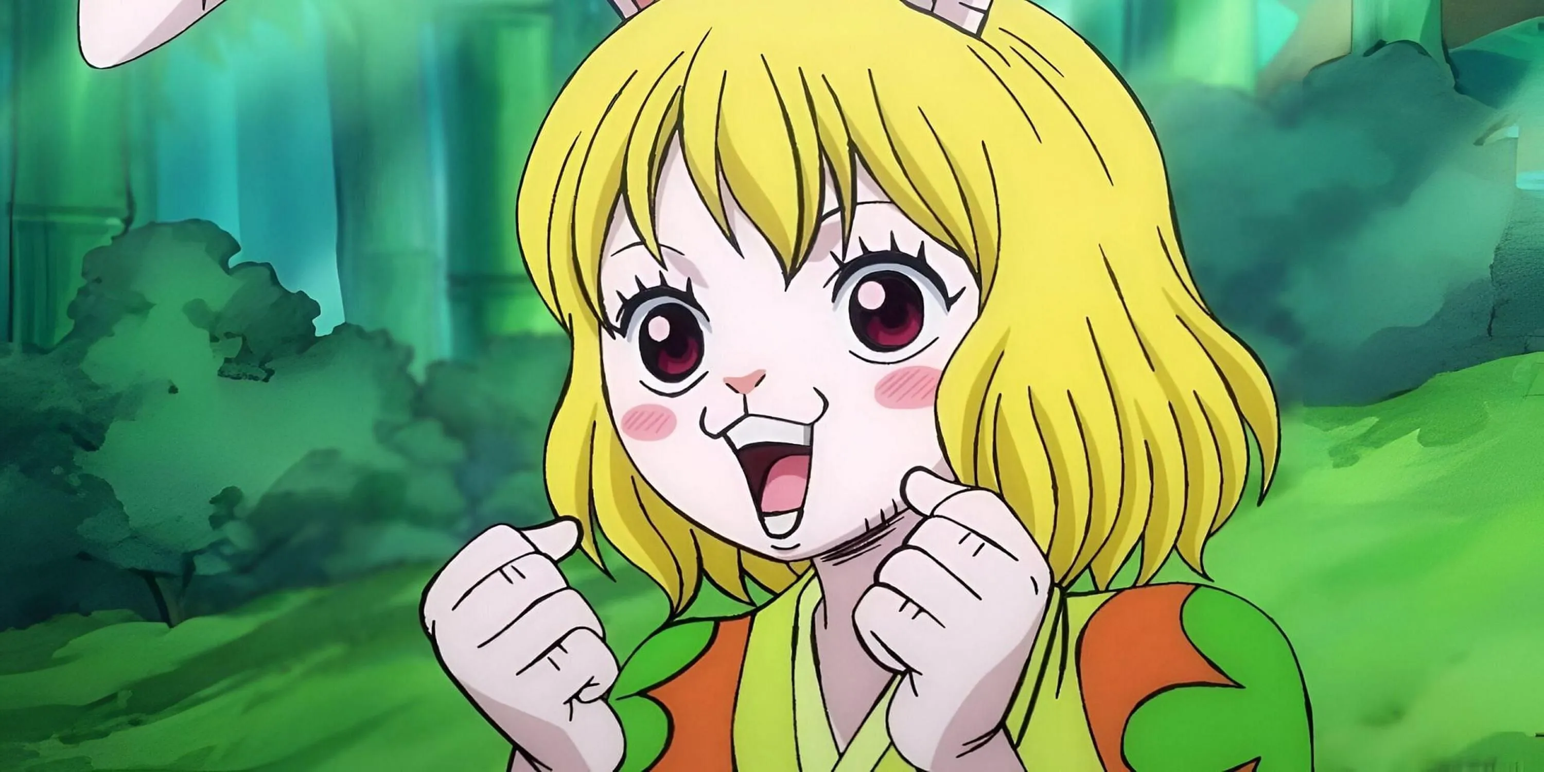 Carrot ở trạng thái Sulong dưới ánh trăng tròn trong One Piece