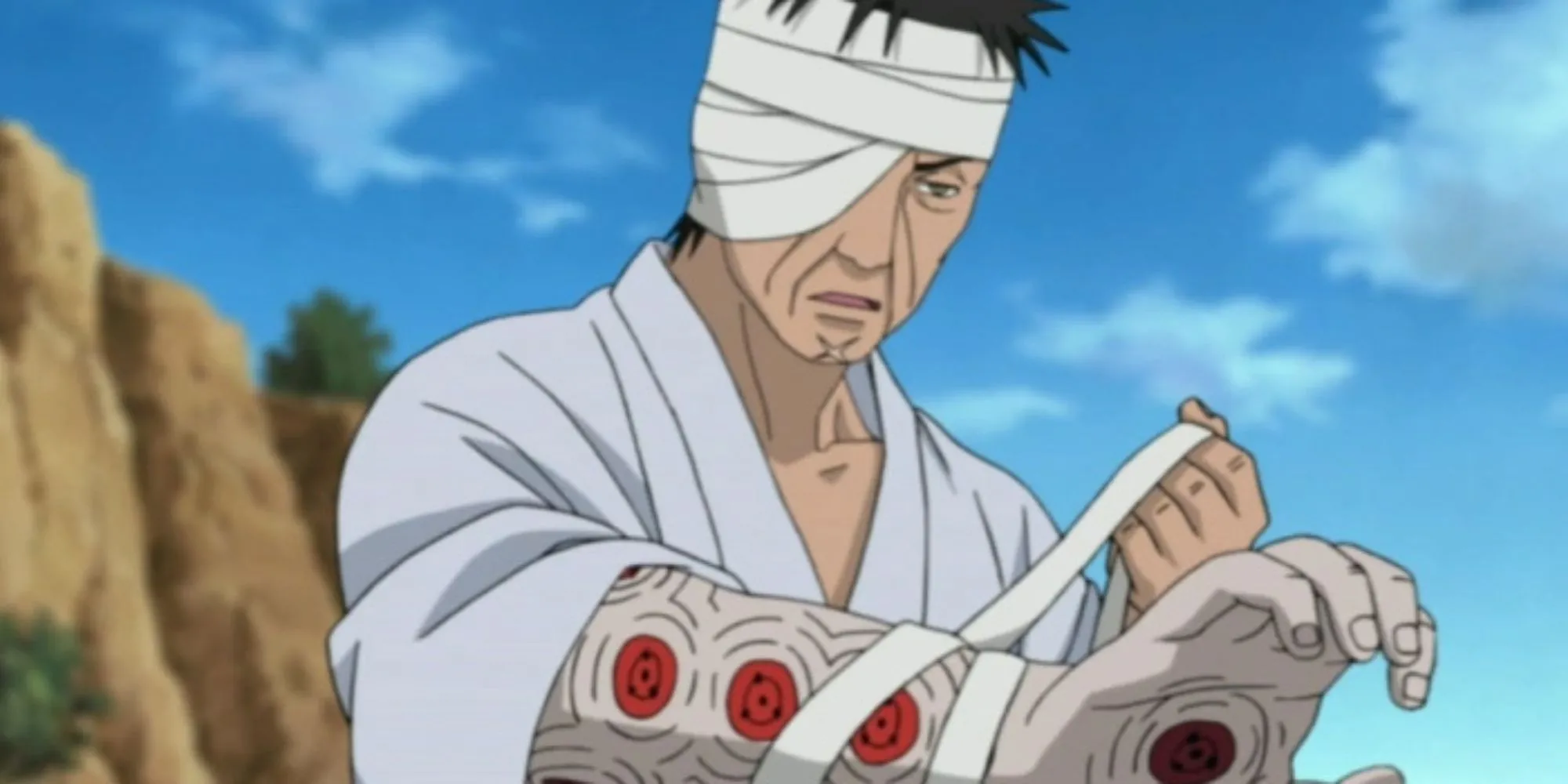 Danzo Shimura, thủ lĩnh Root và ứng cử viên Hokage, gây ra nhiều tội ác ngầm