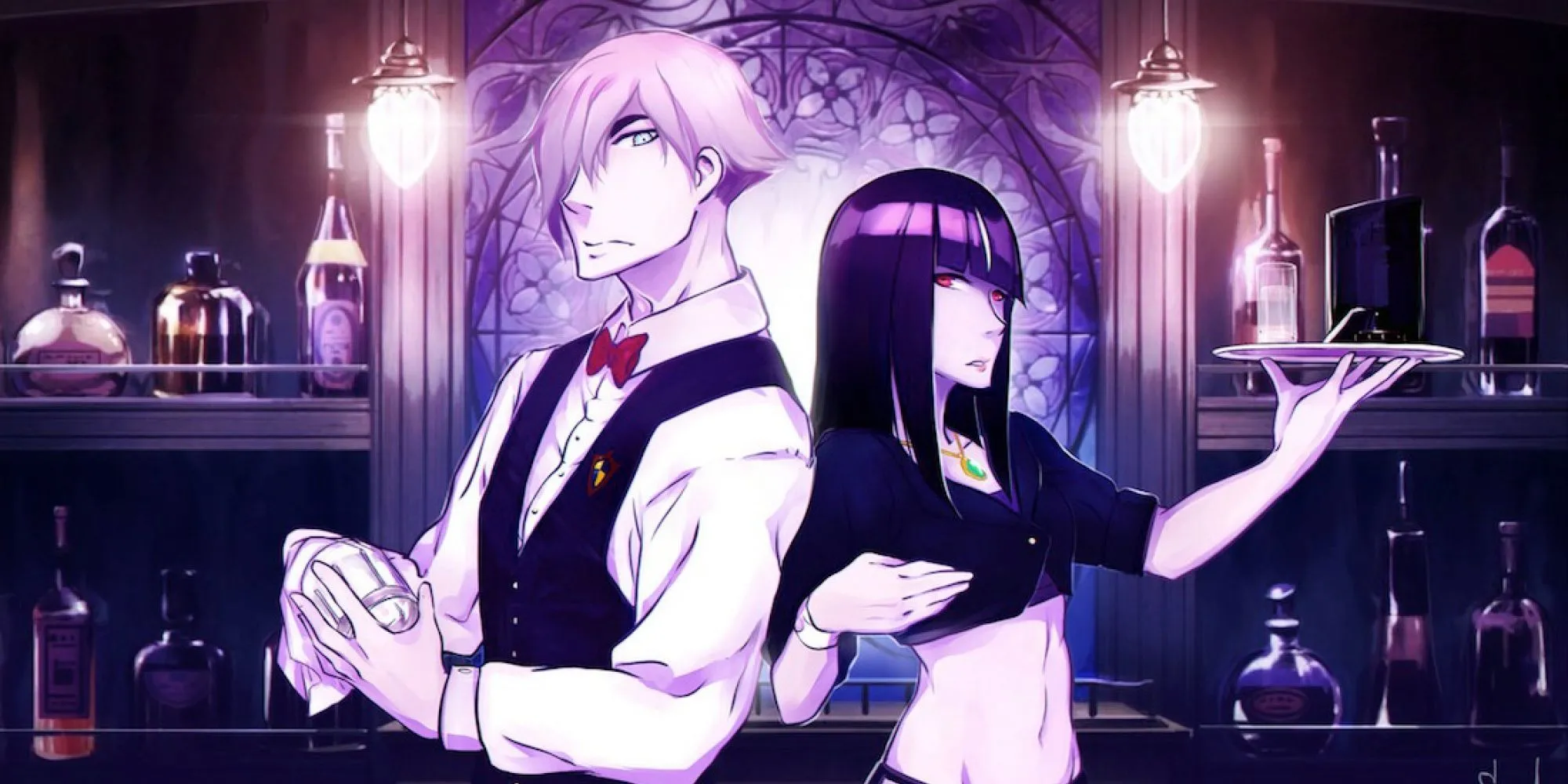 Decim và Chiyuki tại Quindecim chuẩn bị phục vụ những linh hồn sắp bị phán xét trong Death Parade