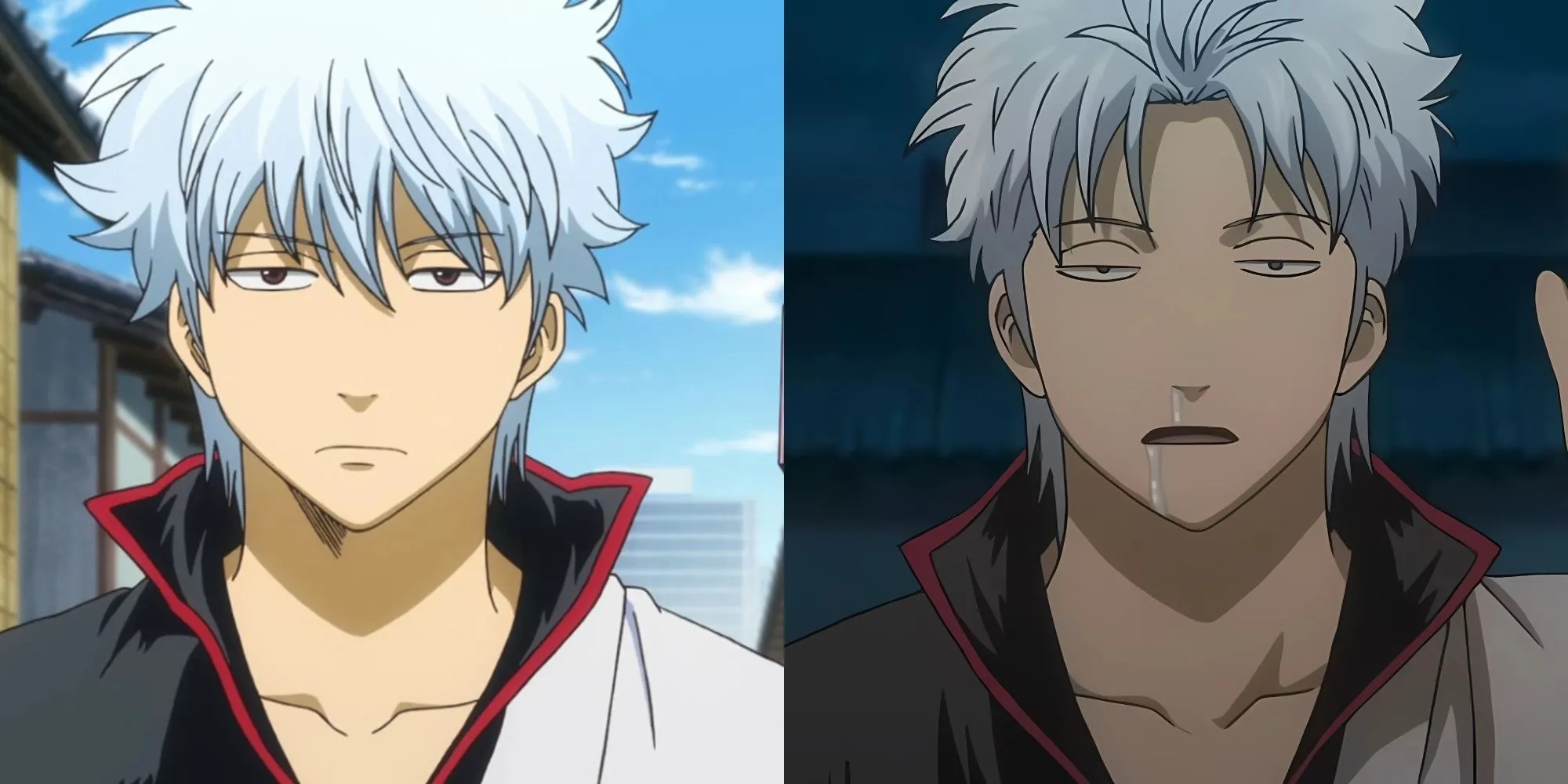 Gintoki Sakata, samurai lười biếng với mái tóc bạc trong anime Gintama