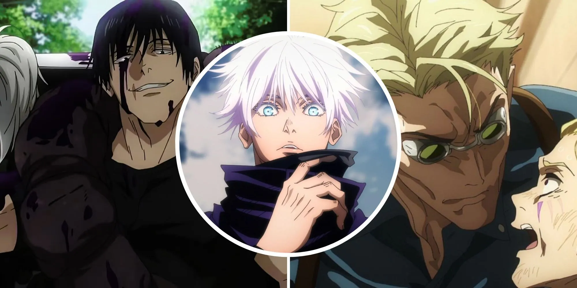 Gojo Satoru, Toji Fushiguro và Kento Nanami, ba nhân vật mạnh mẽ của Jujutsu Kaisen