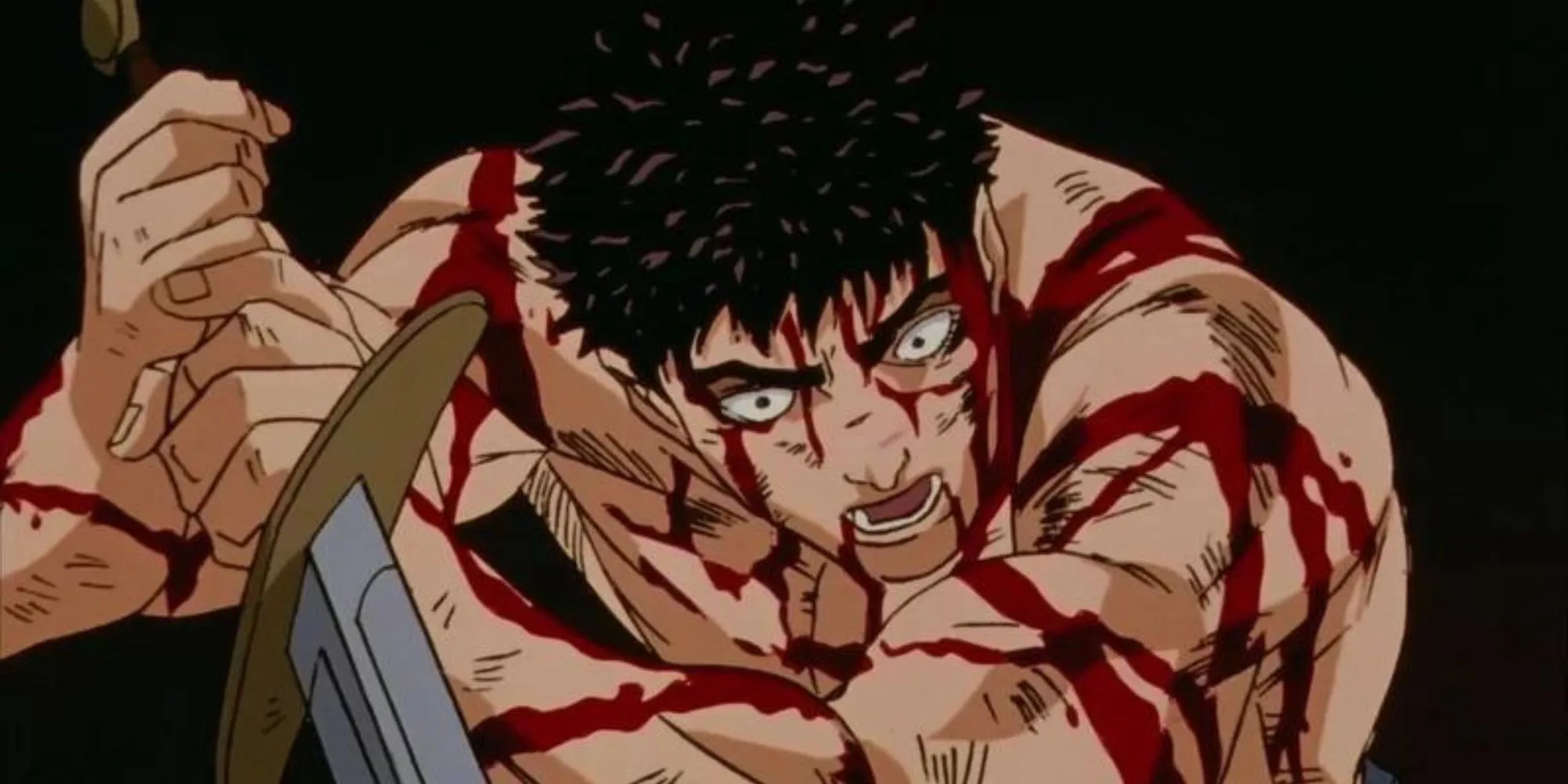Guts chiến đấu giữa bầy quân Tudor trong Berserk