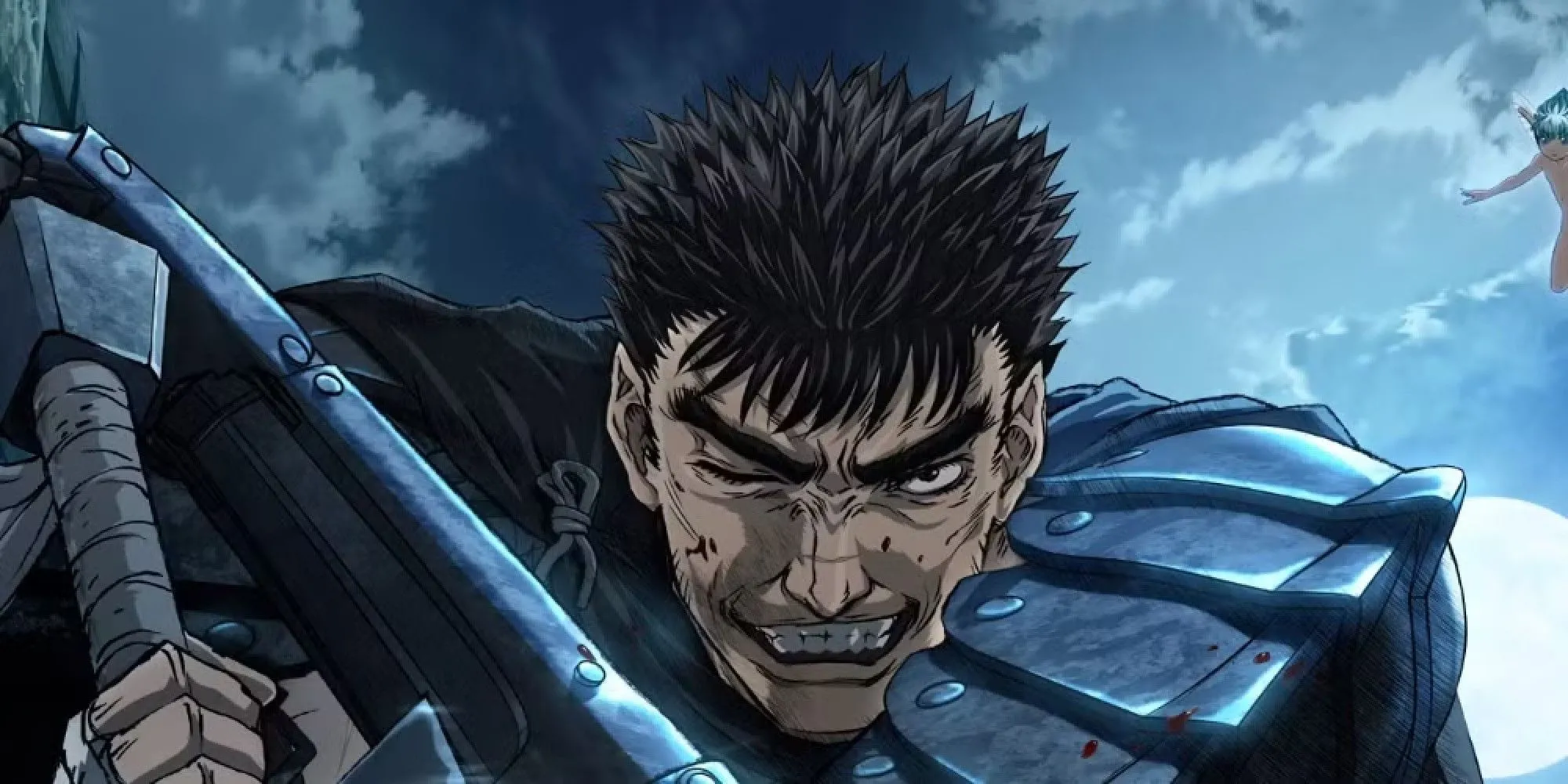 Guts với thanh đại kiếm, chiến đấu với quá khứ đau thương trong Berserk