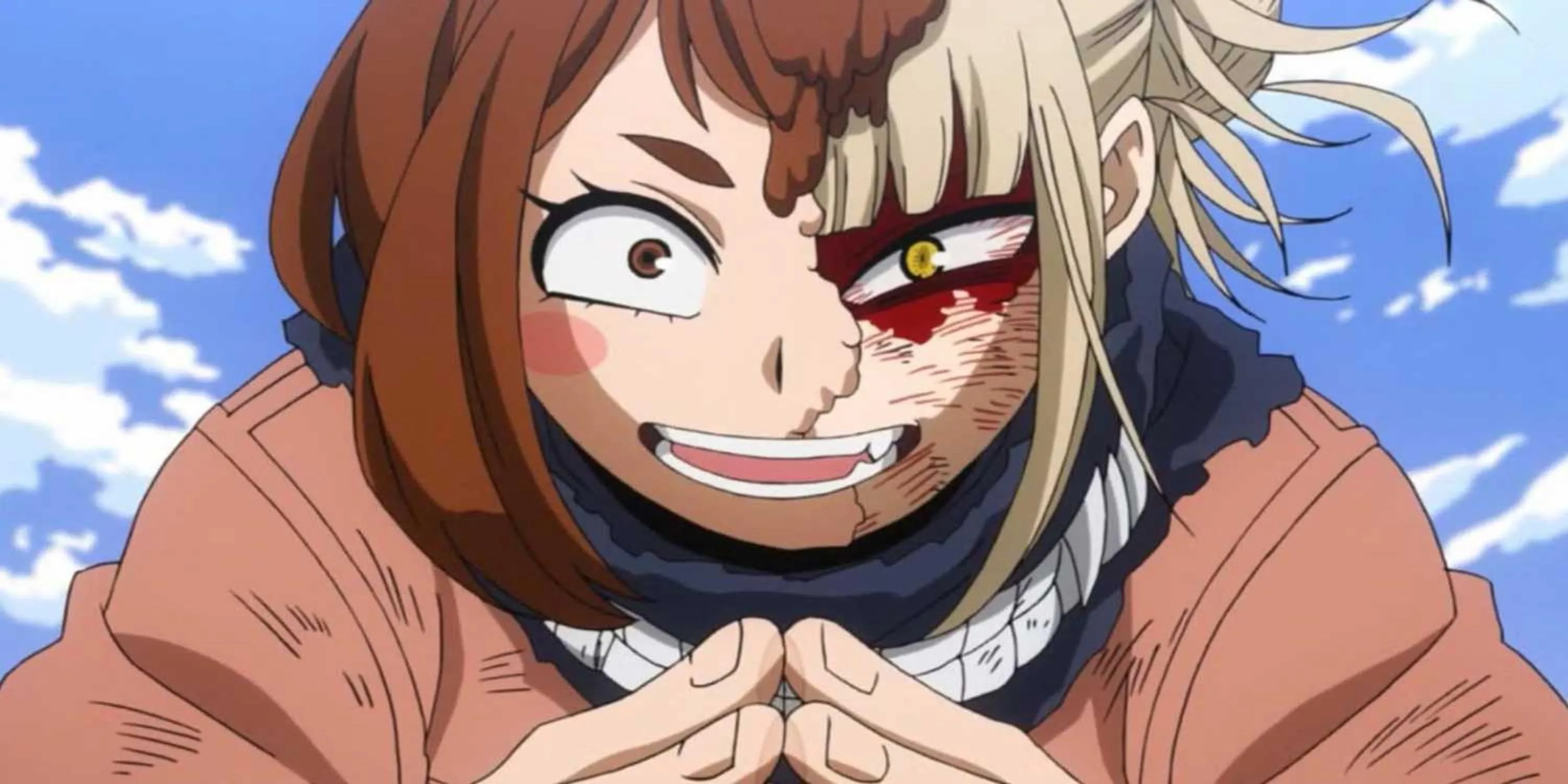 Himiko Toga sử dụng Quirk Biến Hình trong My Hero Academia.