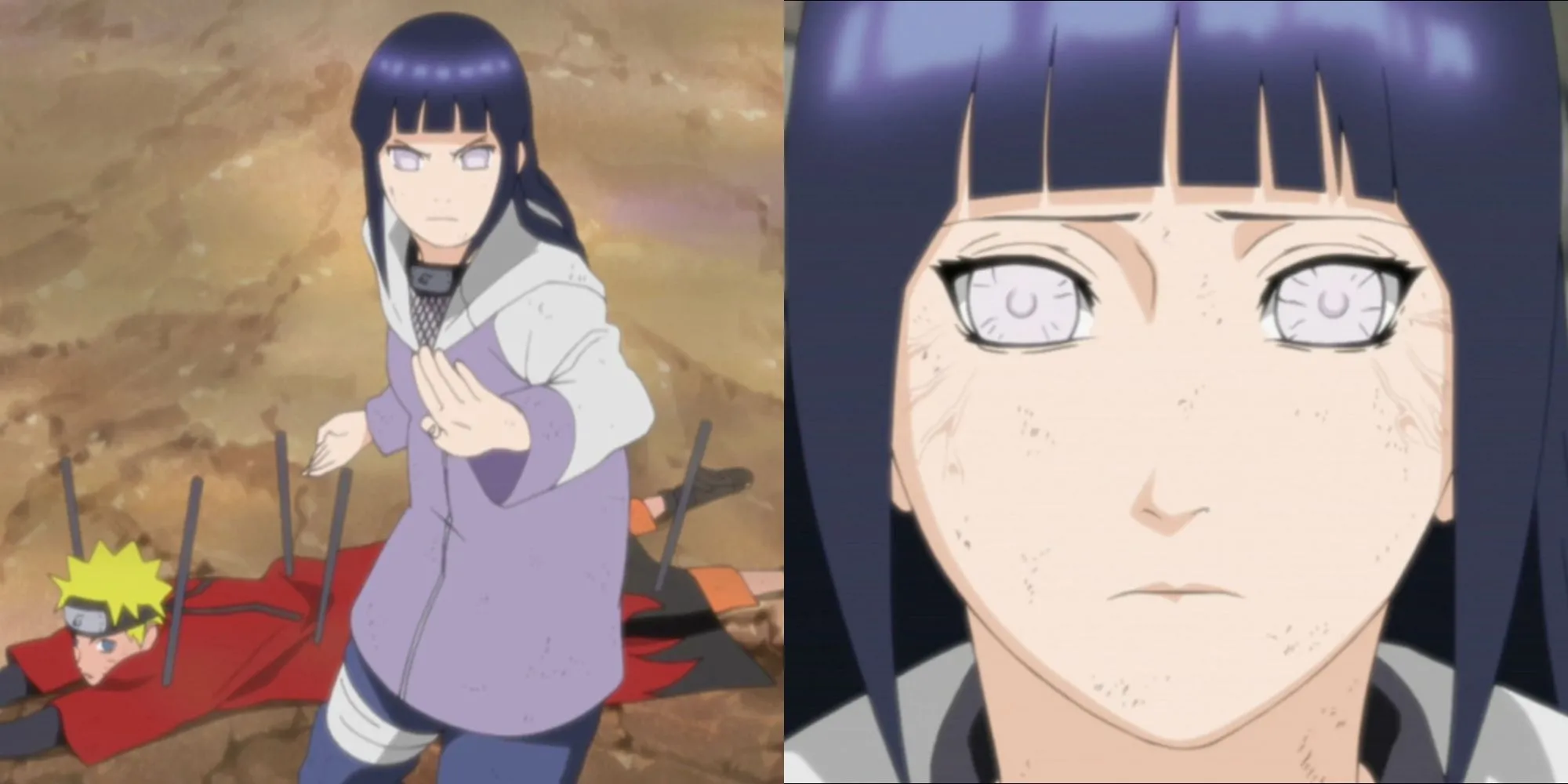 Hinata Hyuga dũng cảm đứng lên bảo vệ Naruto khỏi Pain
