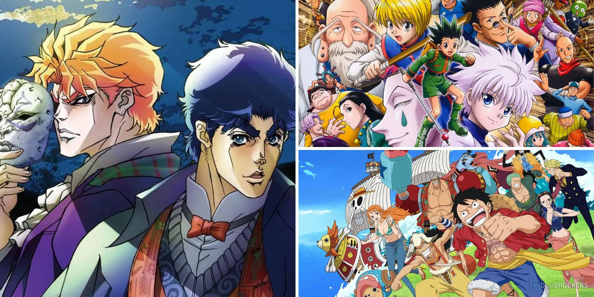 Hình ảnh đại diện cho các nhân vật chính Gon, Killua, Kurapika và Leorio trong anime Hunter x Hunter
