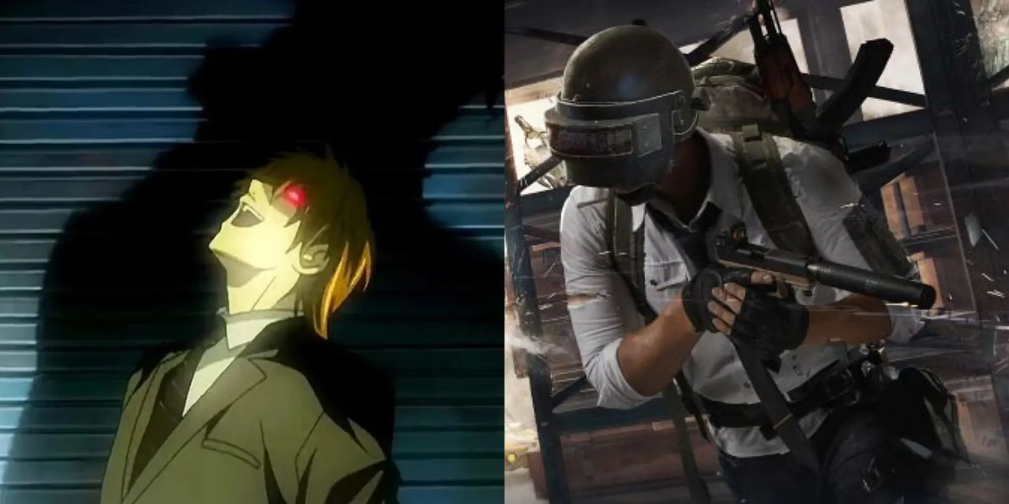 Hình ảnh ghép Death Note và game PUBG, minh họa tên ShinigamiNote