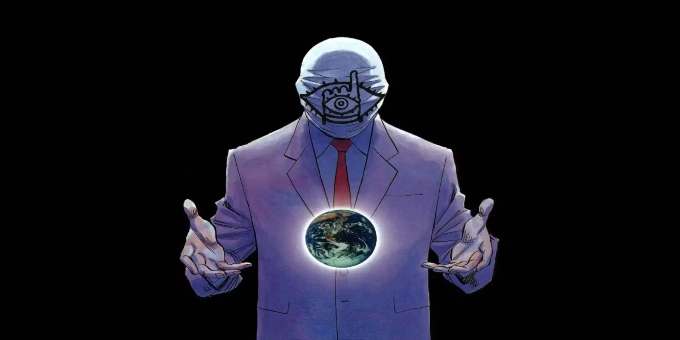 Hình ảnh nhóm bạn với biểu tượng của Friend trong manga 20th Century Boys