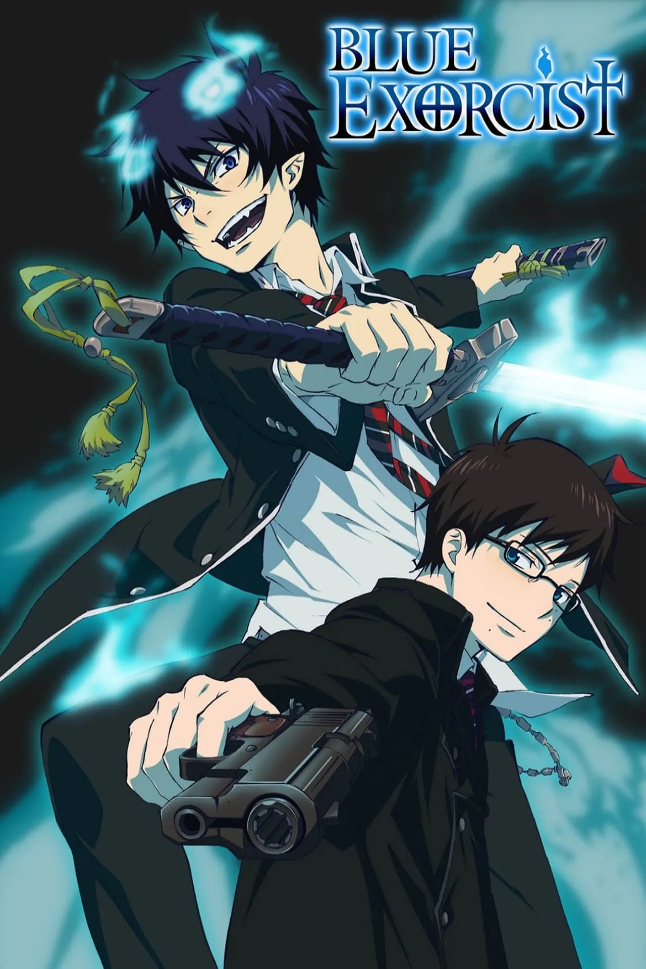 Hình ảnh quảng bá cho bộ anime hành động Blue Exorcist