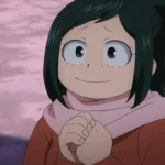 Inko Midoriya đang sử dụng Quirk Hút Vật Thể để kéo chiếc cốc trong My Hero Academia