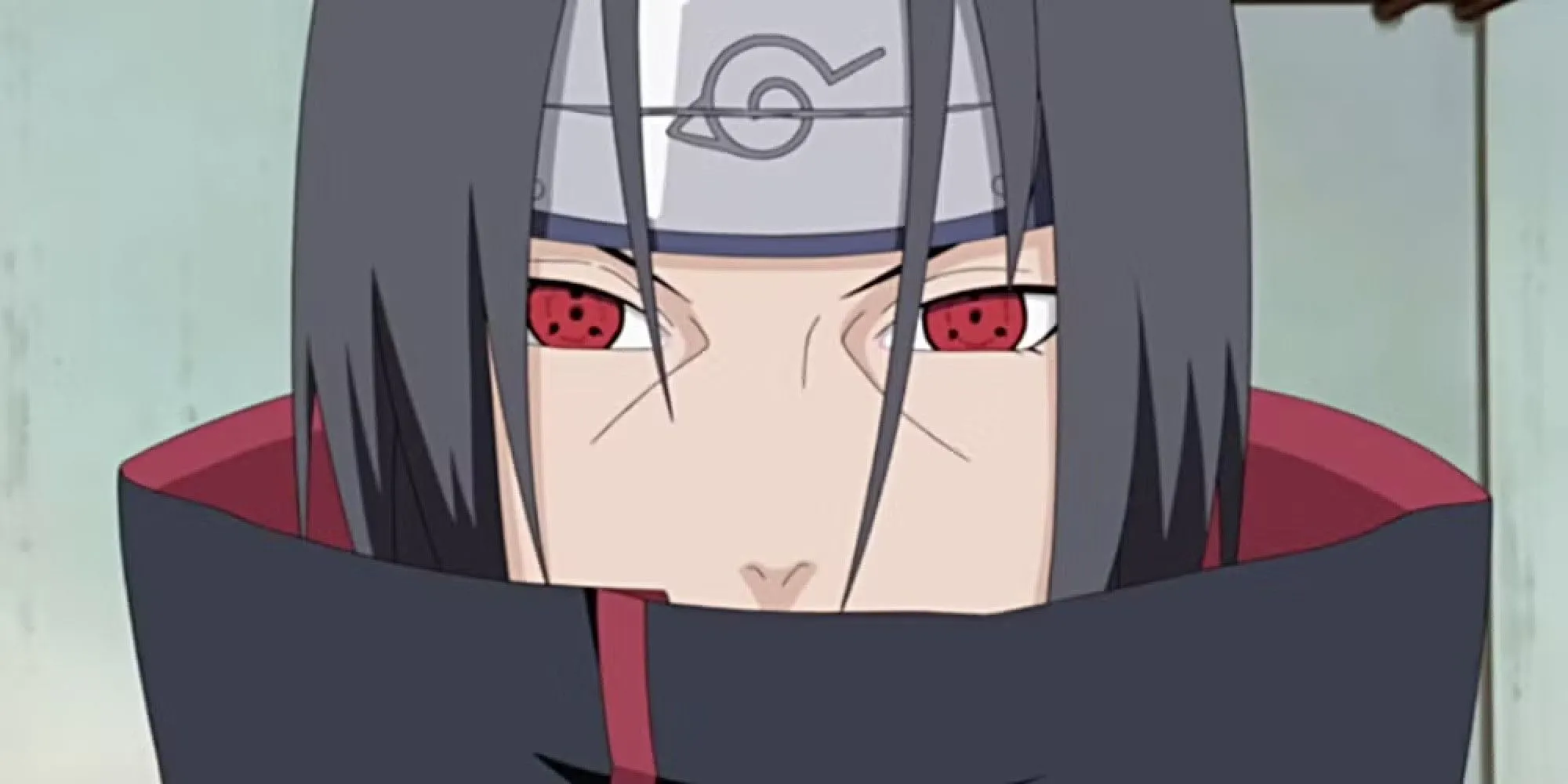 Itachi Uchiha với đôi mắt Sharingan trong series Naruto