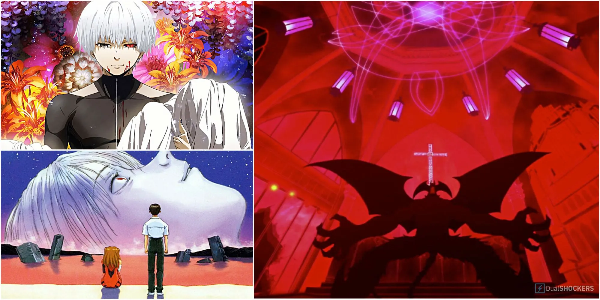 Kaneki, Shinji, và Amon trong các anime
