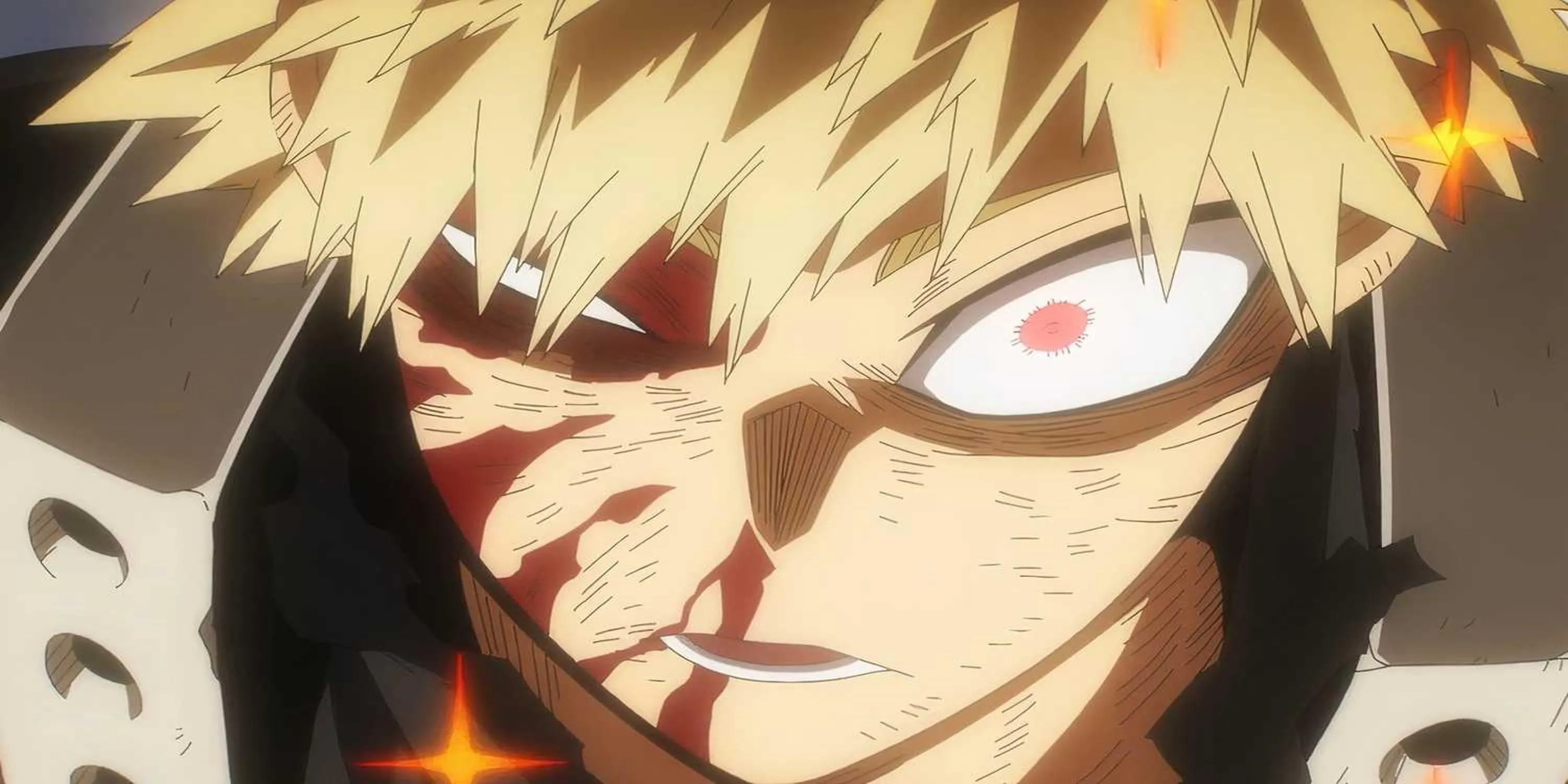 Katsuki Bakugo tung đòn Bộc Phá mạnh mẽ trong My Hero Academia.