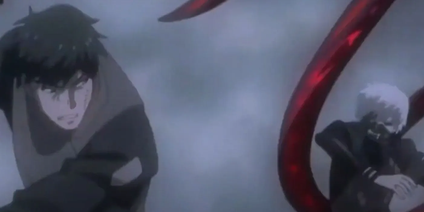 Ken Kaneki và Koutarou Amon từ Tokyo Ghoul, kẻ thù do hoàn cảnh