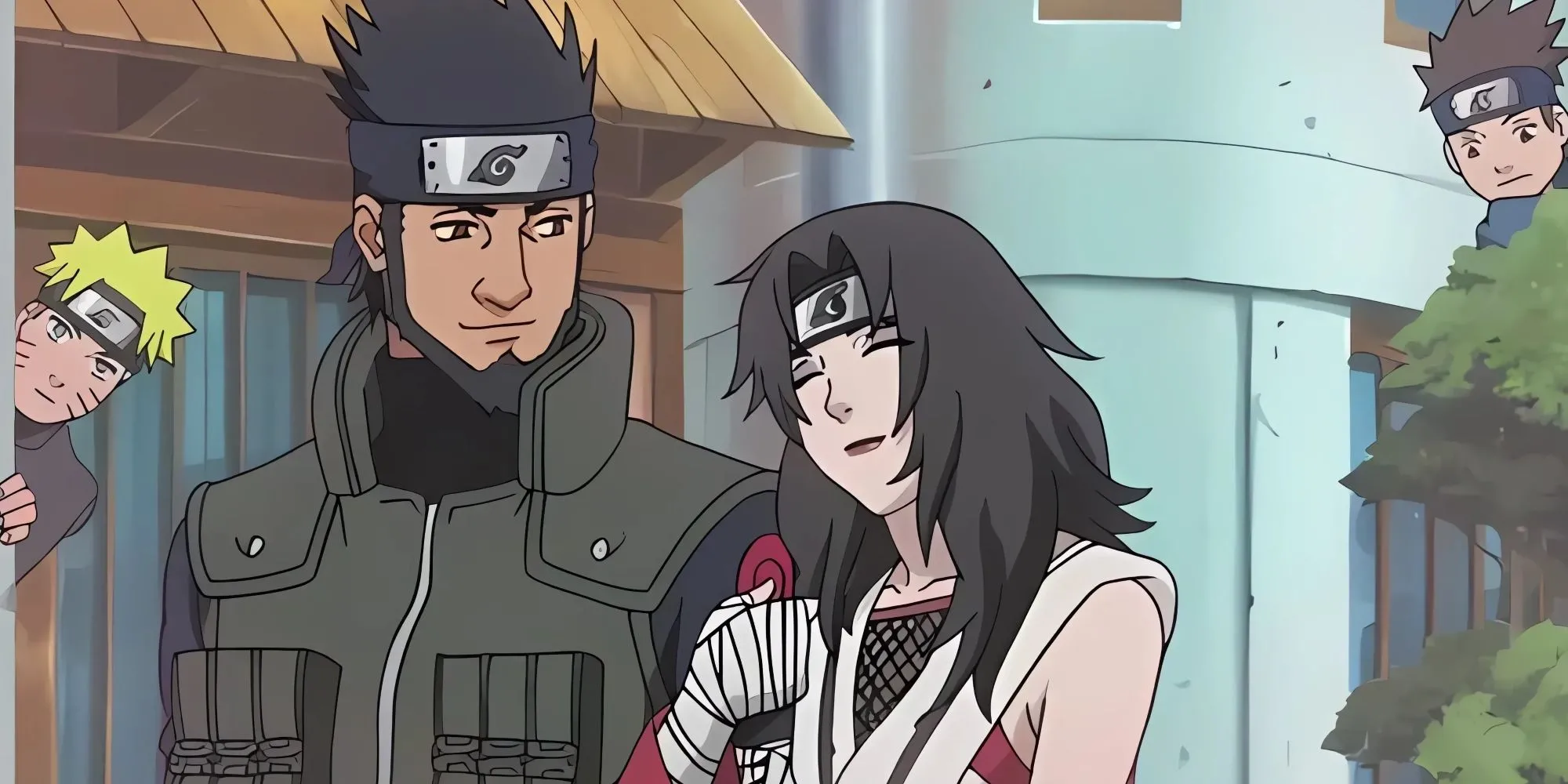 Kurenai và Asuma được Naruto và Konohamaru theo dõi