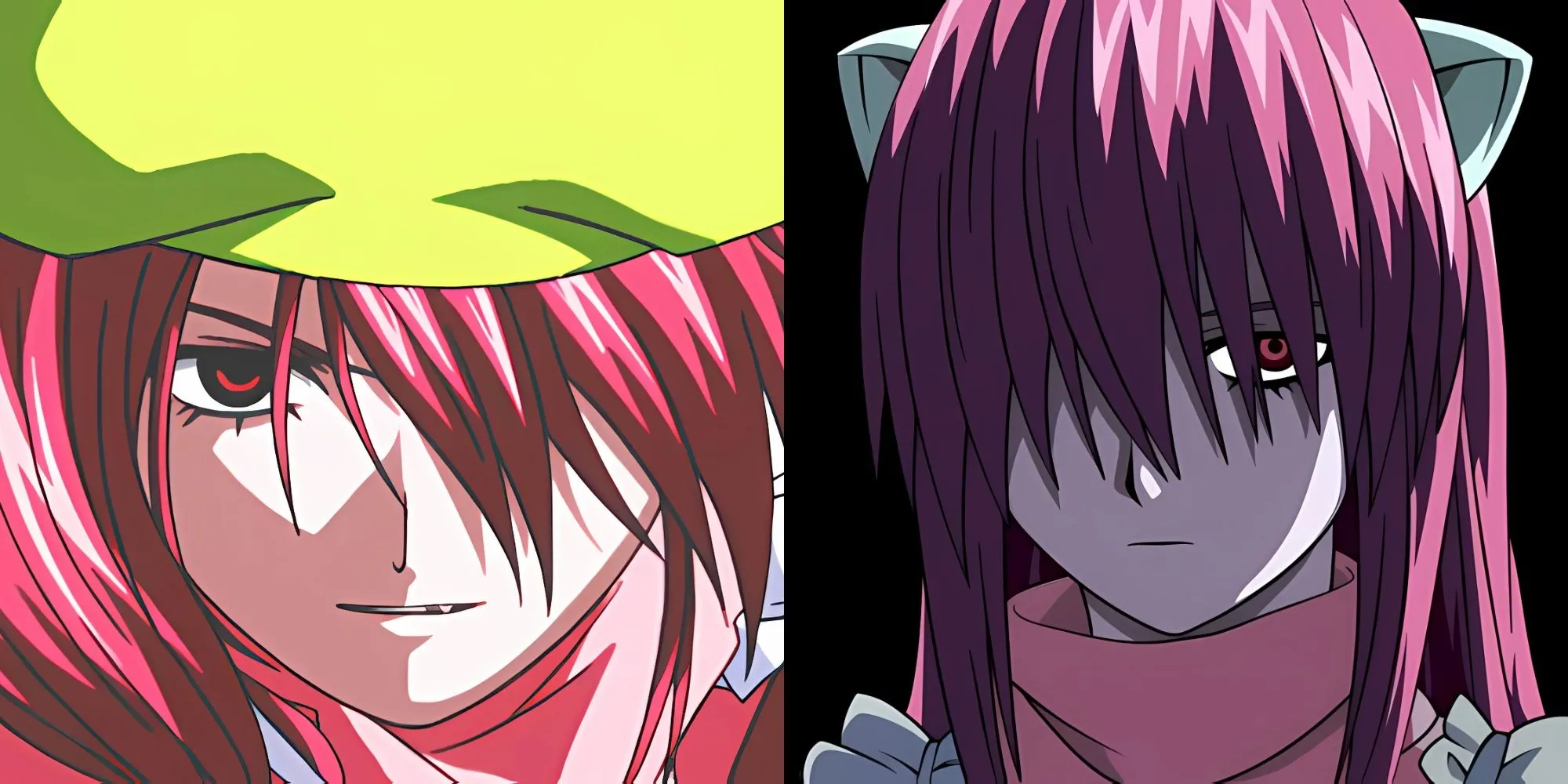 Lucy/Kaede từ Elfen Lied, Diclonius với khả năng vector chết chóc và lòng hận thù con người.