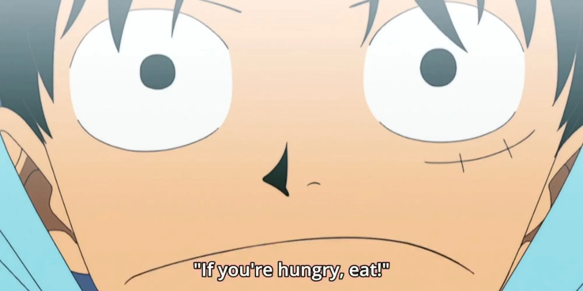 Luffy thể hiện tính cách thẳng thắn, đơn giản