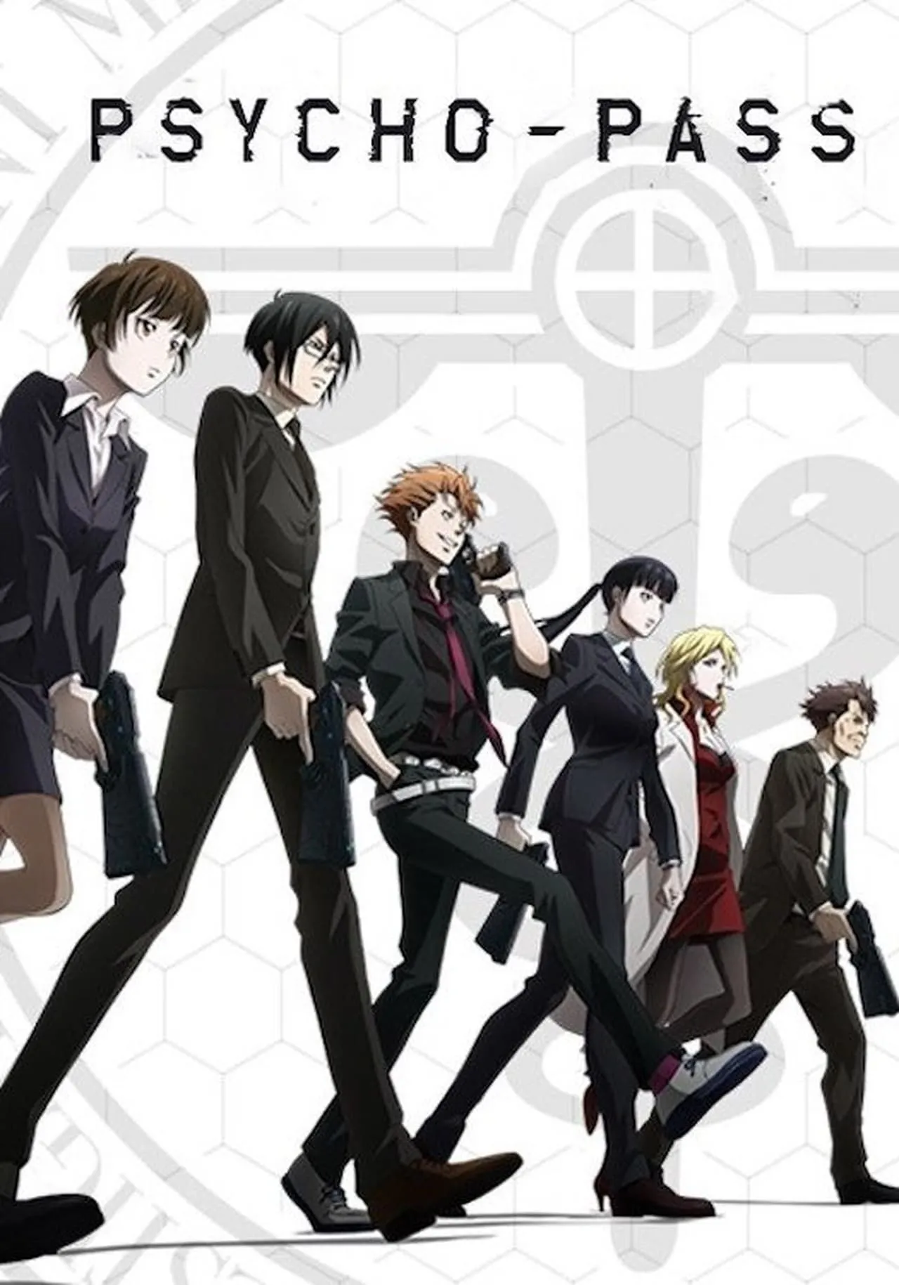 Một cảnh trong thế giới dystopian của anime Psycho-Pass, nơi hệ thống Sybil kiểm soát.