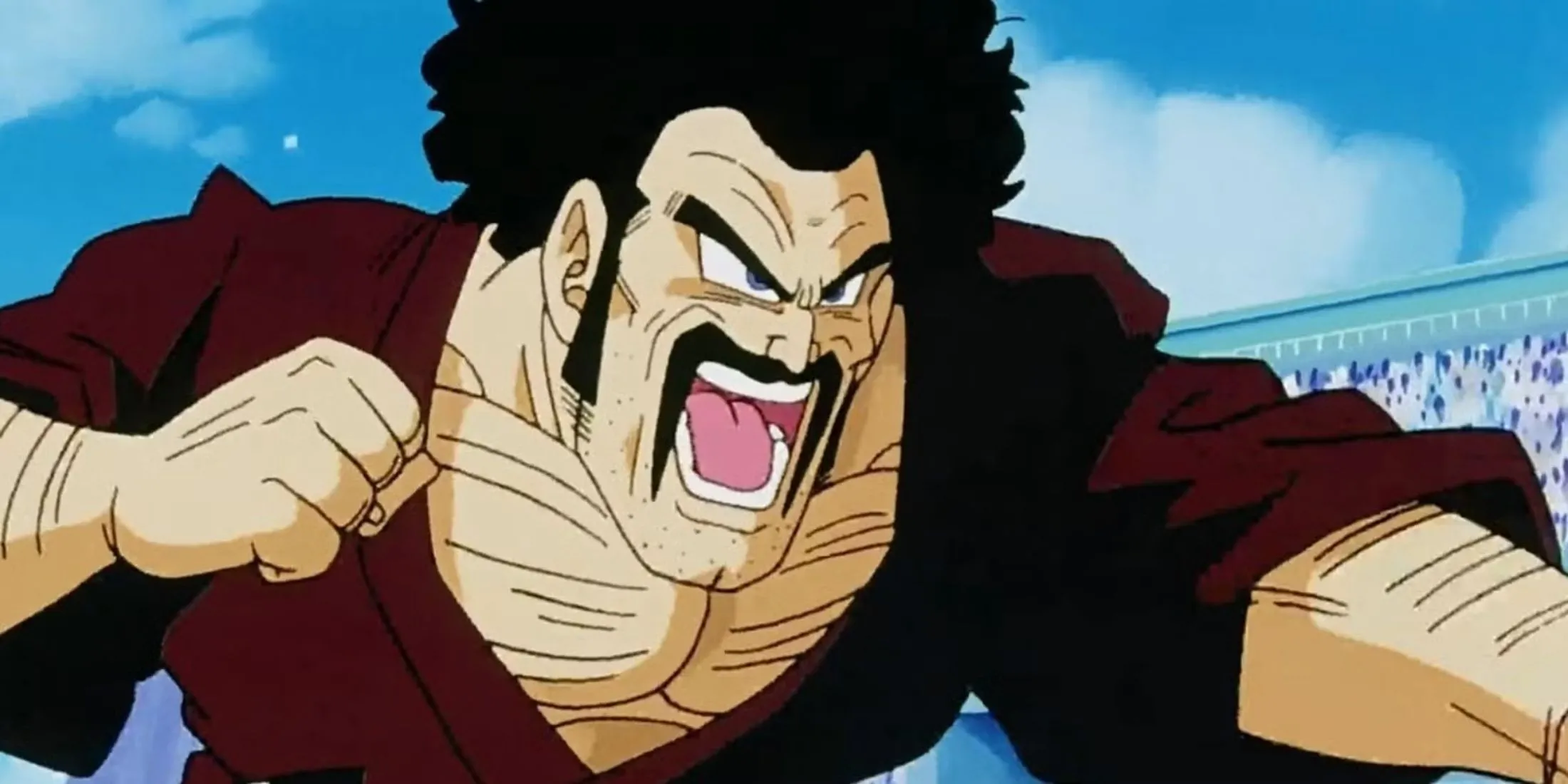 Mr. Satan (Hercule) khoa trương trong Dragon Ball Z