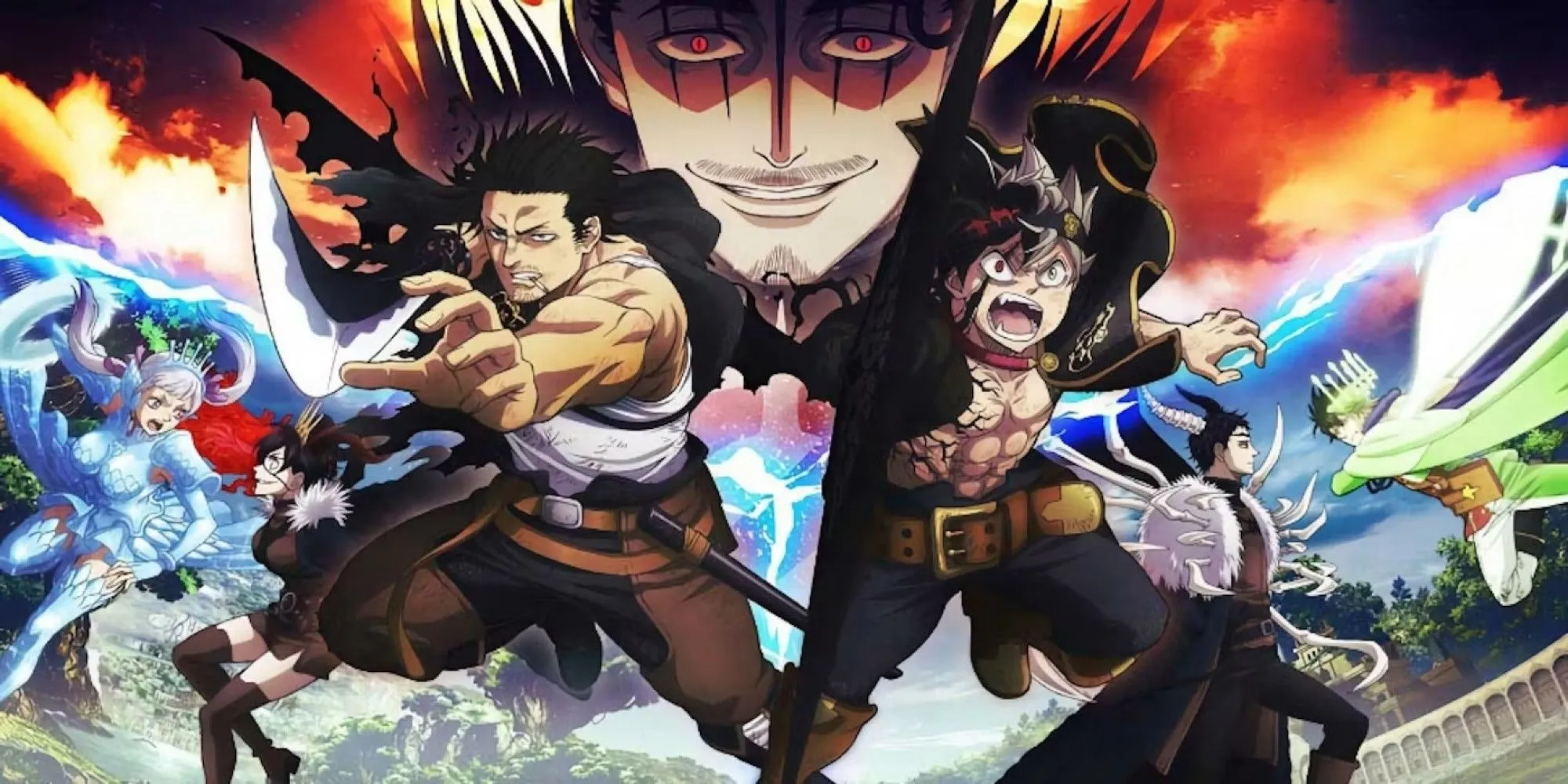 Nhân vật chính Asta cùng cuốn ma đạo thư năm lá trong anime Black Clover