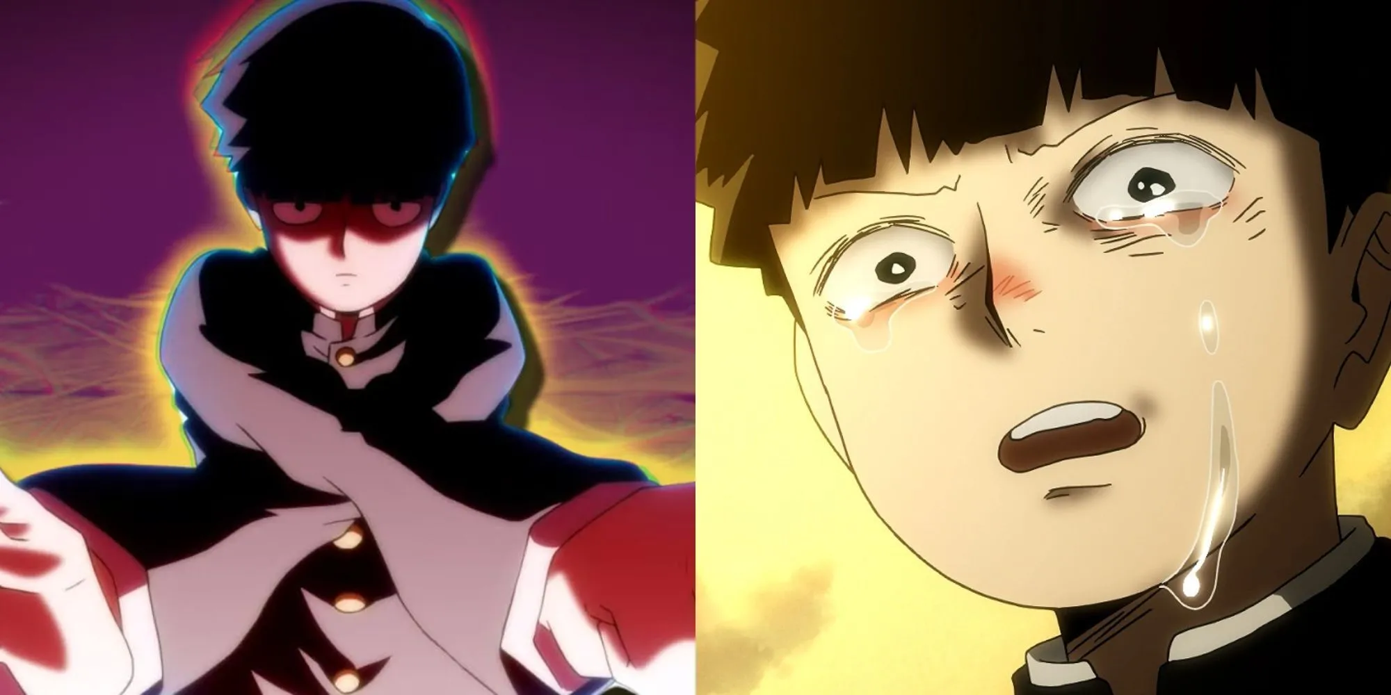 Nhân vật Shigeo 'Mob' Kageyama và Reigen Arataka trong Mob Psycho 100