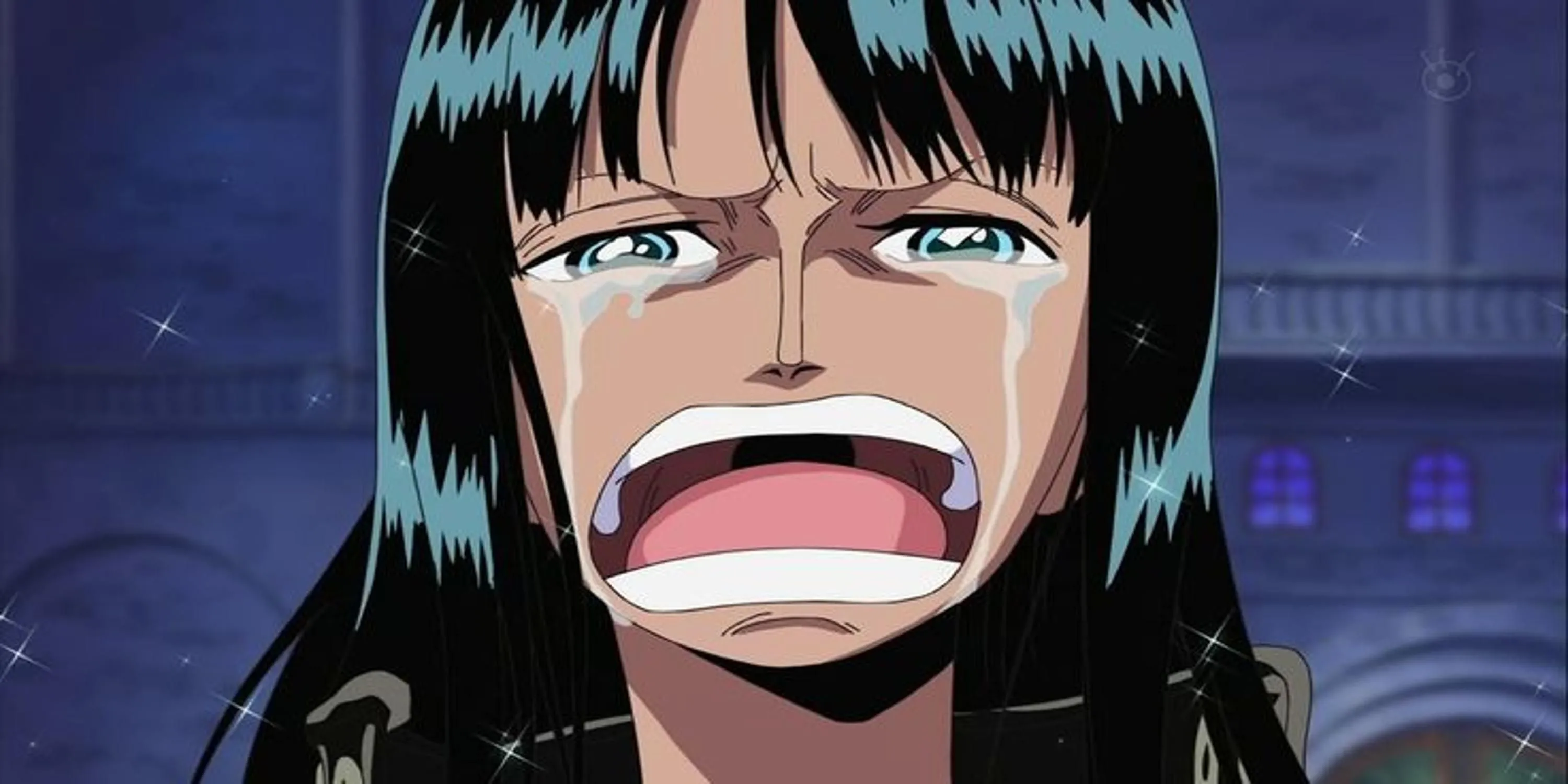 Nico Robin bật khóc và hét lên &quot;Tôi muốn sống!&quot; tại Enies Lobby, One Piece tập 278, thể hiện mong muốn được tồn tại cùng băng Mũ Rơm