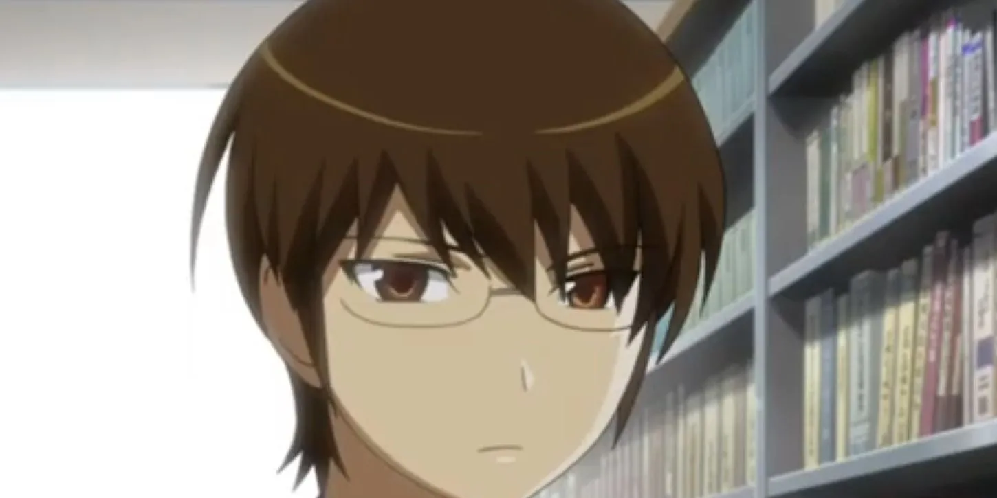 Nobuhiko Haneda từ anime The World God Only Knows, đại diện cho tình yêu đơn phương thầm lặng