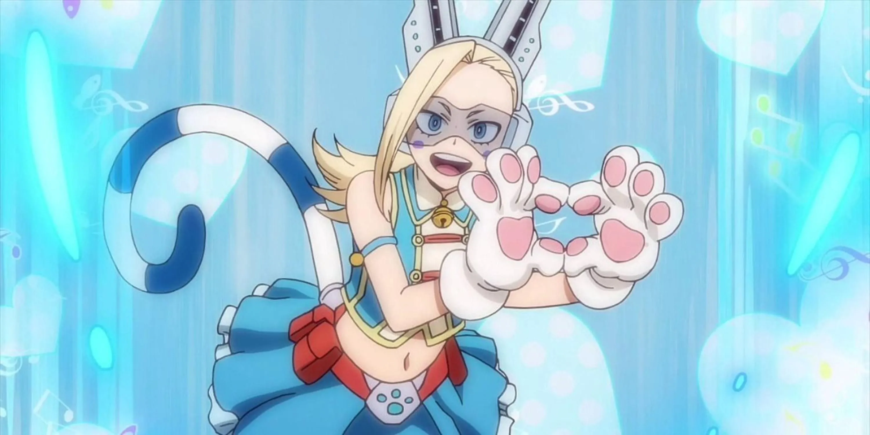 Pixie-Bob sử dụng Quirk Earth Flow biến đổi địa hình trong My Hero Academia