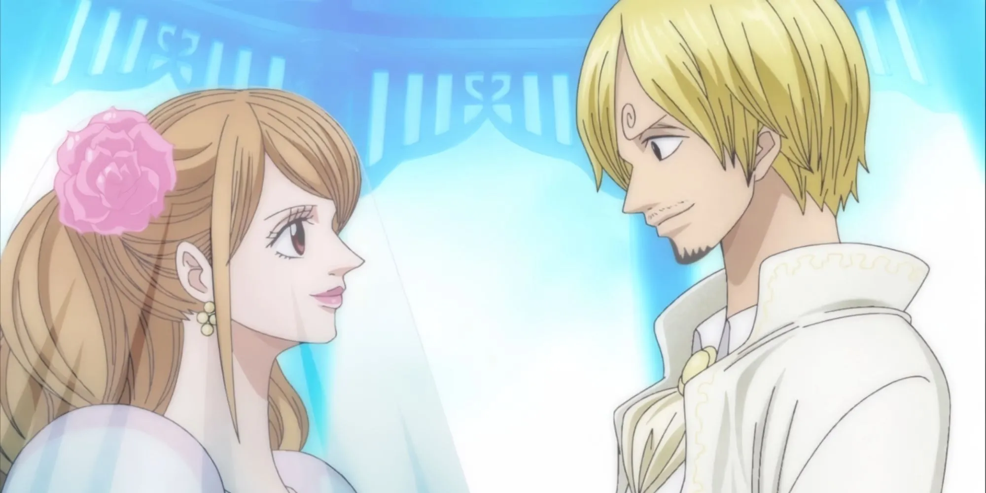 Sanji và Pudding trong khoảnh khắc cận kề hôn lễ tại Đảo Bánh
