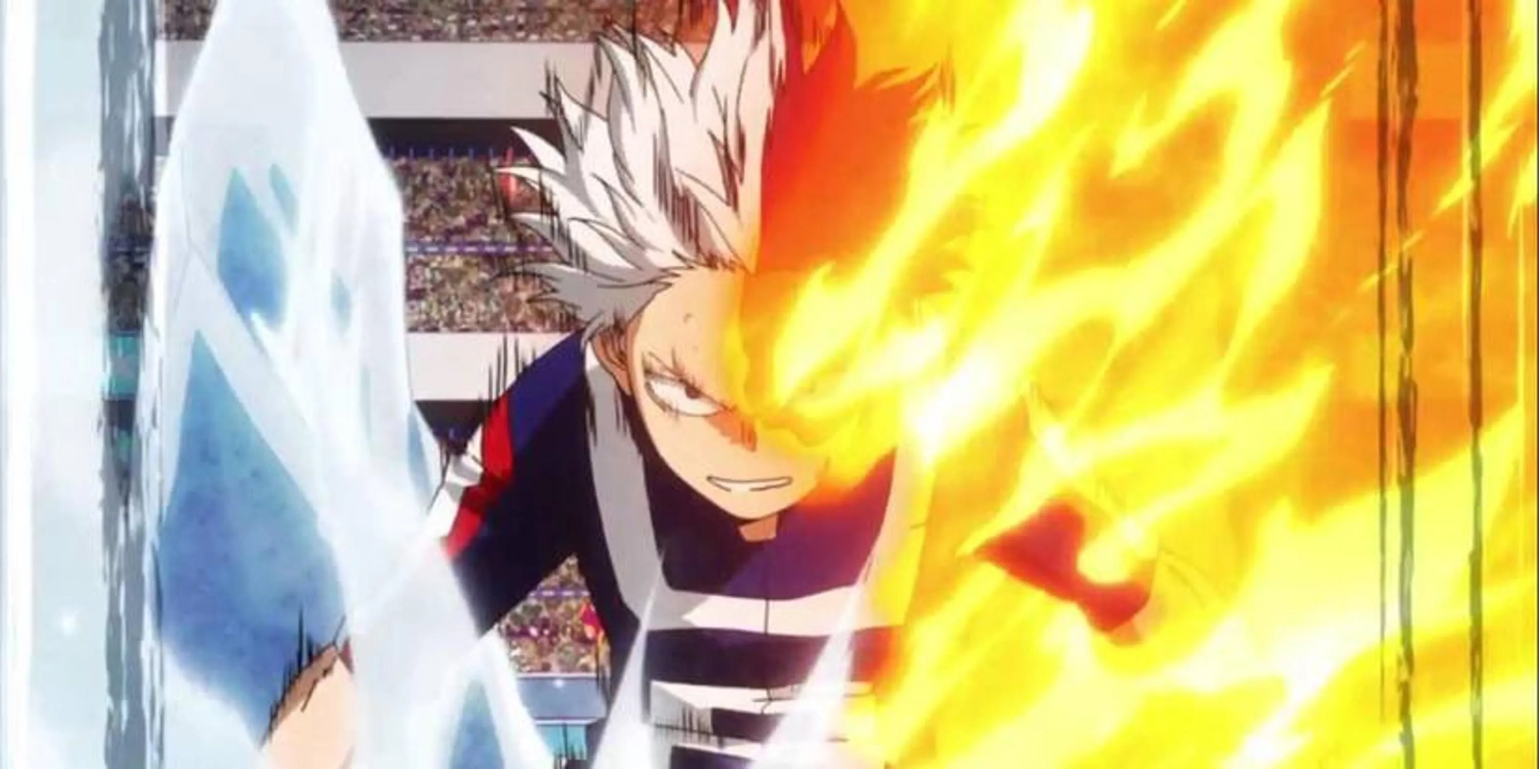 Shoto Todoroki đối diện với quá khứ trong trận đấu tại Hội thao UA trong My Hero Academia