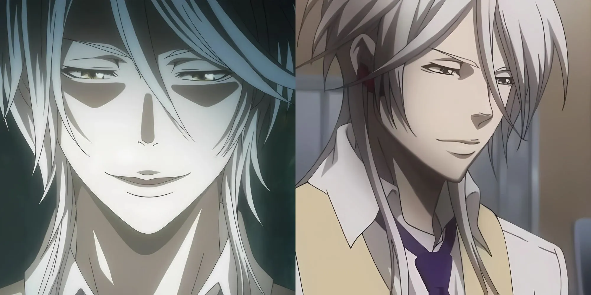 Shougo Makishima trong Psycho-Pass, kẻ gây rối với triết lý về tự do ý chí và nụ cười enigmatic.