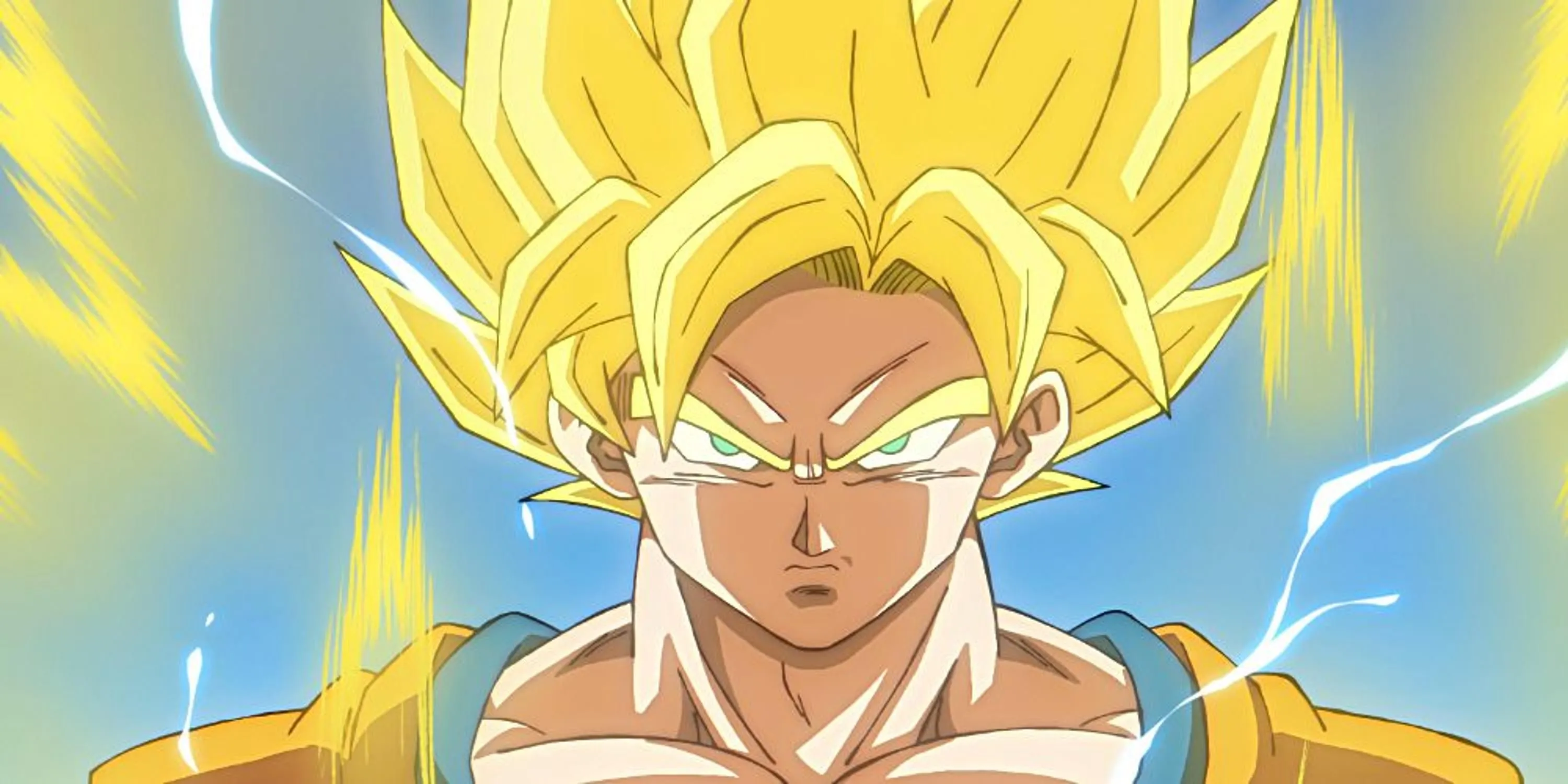 Son Goku ở trạng thái Siêu Saiyan, biểu tượng sức mạnh trong Dragon Ball Z/Super.