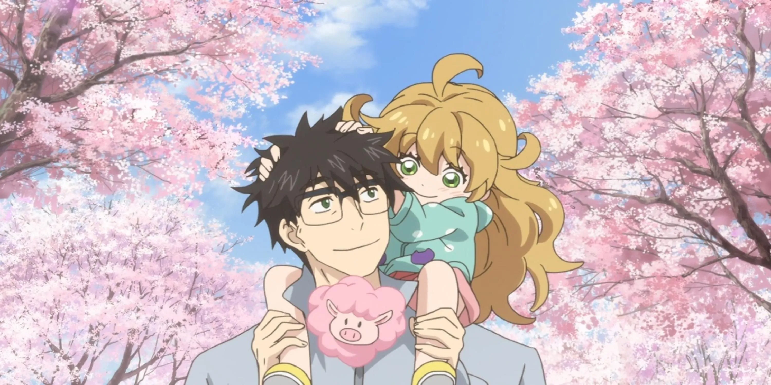 Thầy giáo Kōhei và con gái Tsumugi cùng nấu ăn trong Sweetness and Lightning