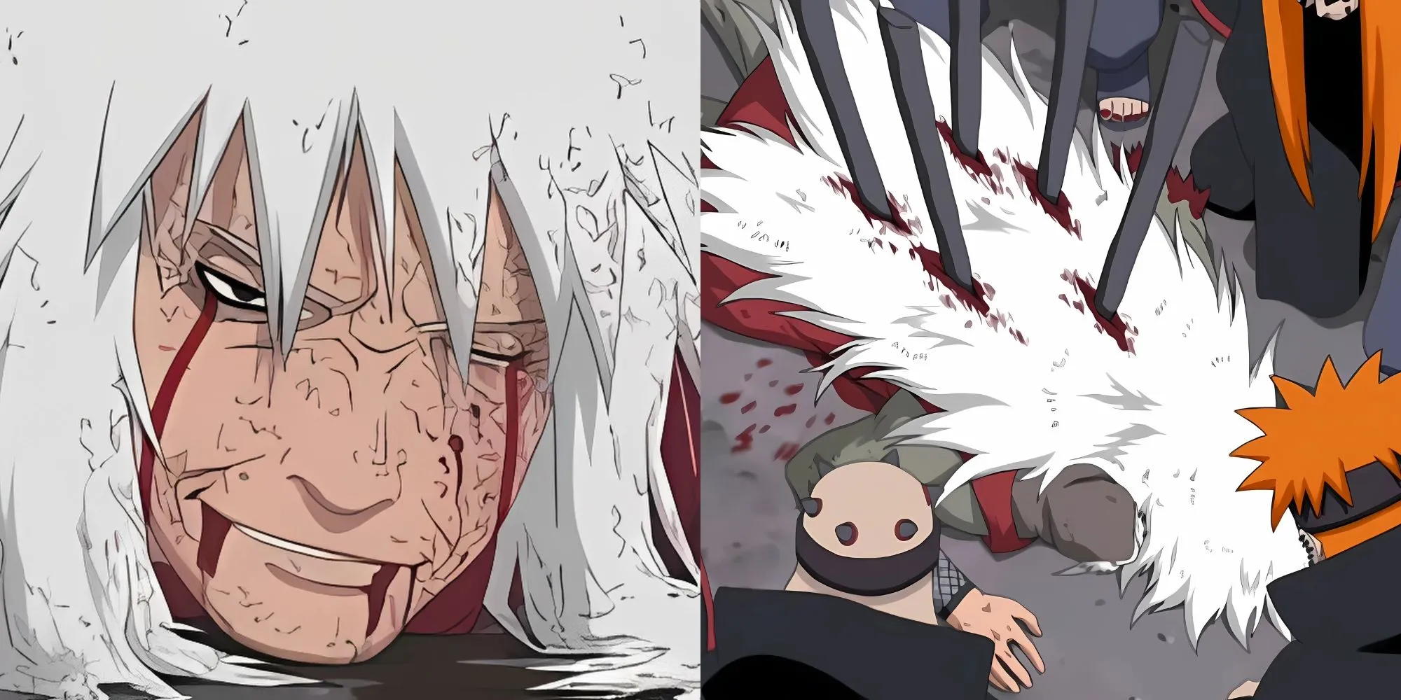Tiên Nhân Cóc Jiraiya đối đầu Pain trong tập phim Naruto Shippuden
