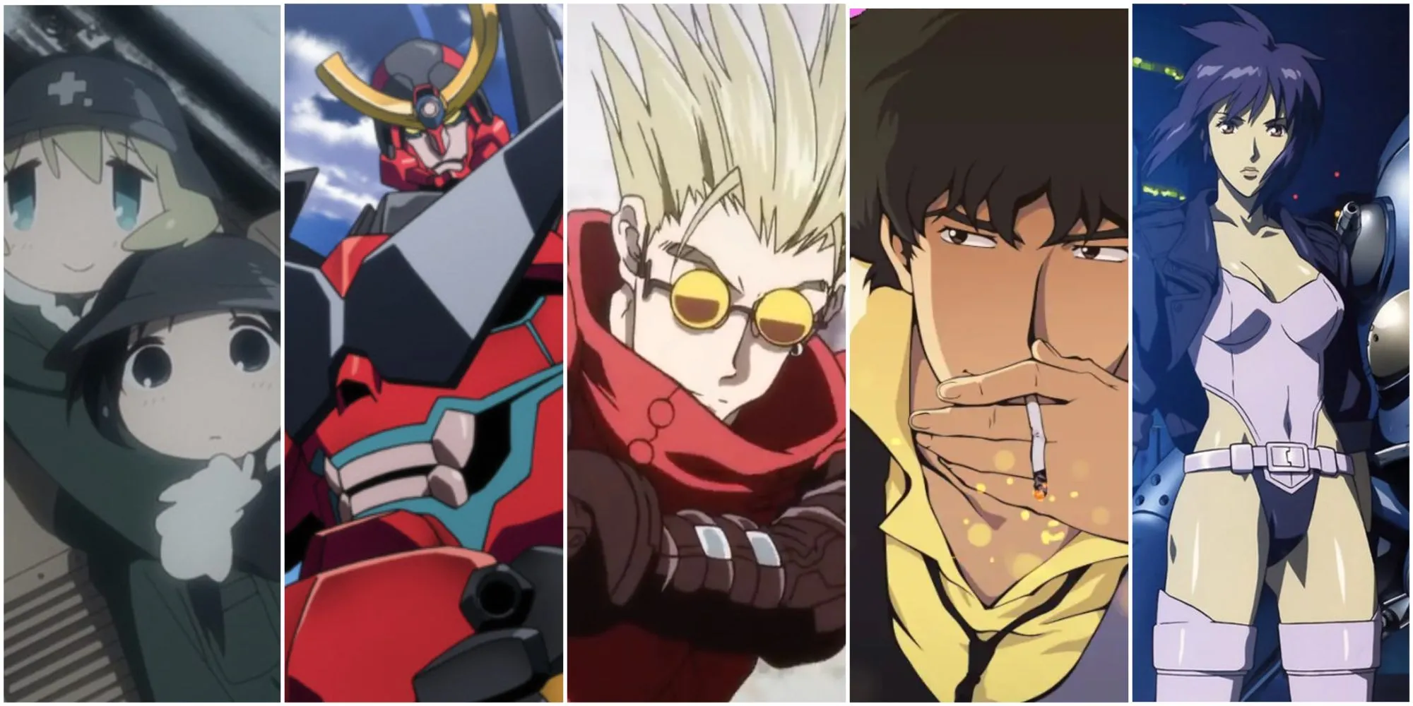 Tổng hợp các anime khoa học viễn tưởng nổi bật: Girls' Last Tour, Gundam, Trigun, Cowboy Bebop, Ghost in the Shell
