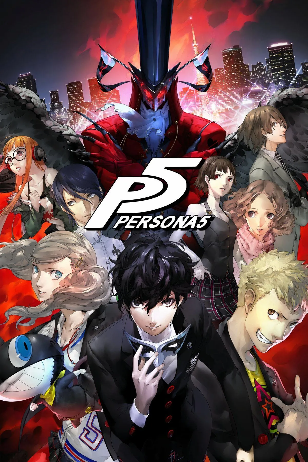 Tổng hợp hình ảnh các nhân vật do Robbie Daymond lồng tiếng, bao gồm Akechi Goro từ Persona 5