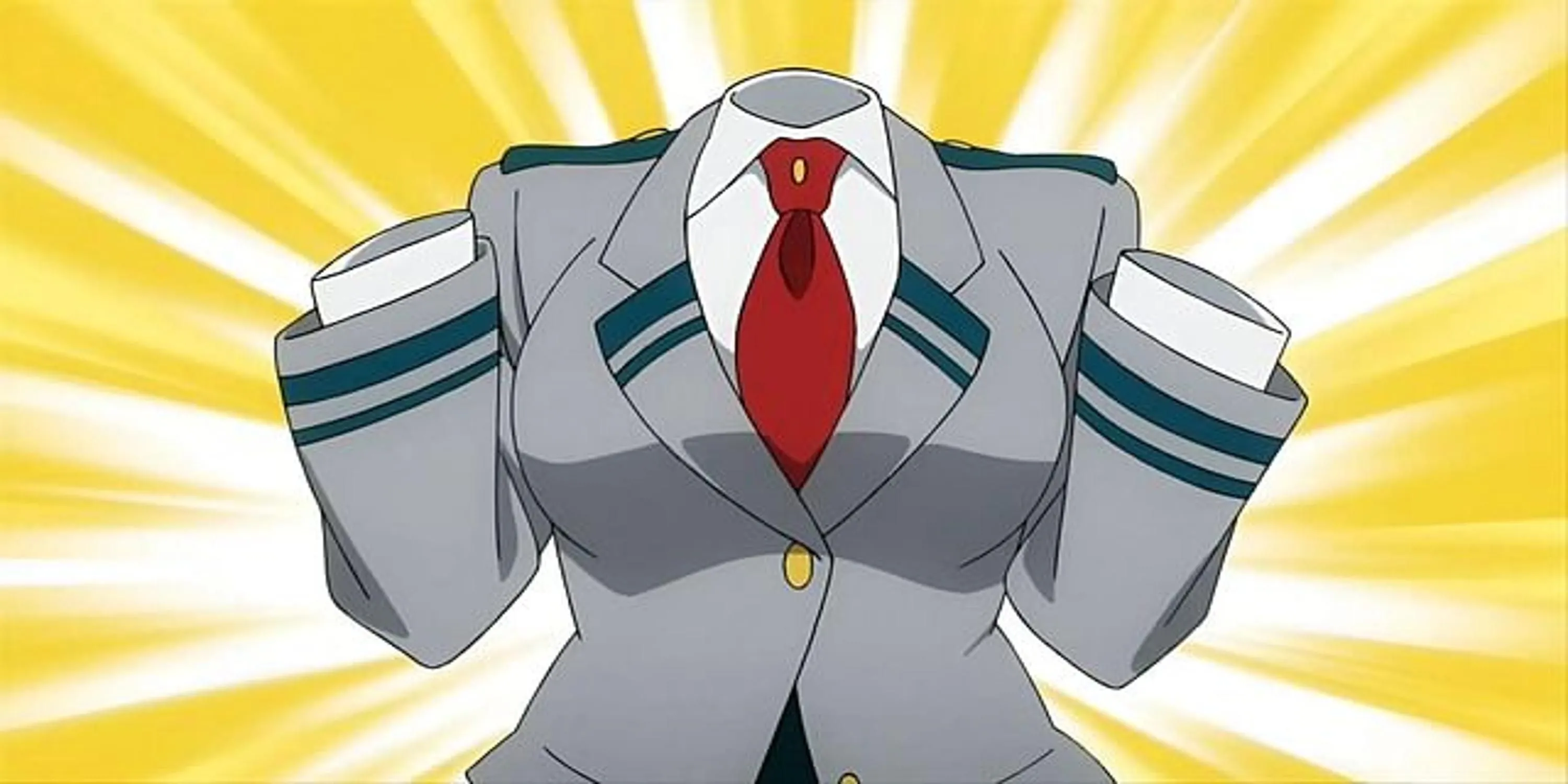 Toru Hagakure, nữ sinh tàng hình lớp 1A, trong trang phục anh hùng của My Hero Academia