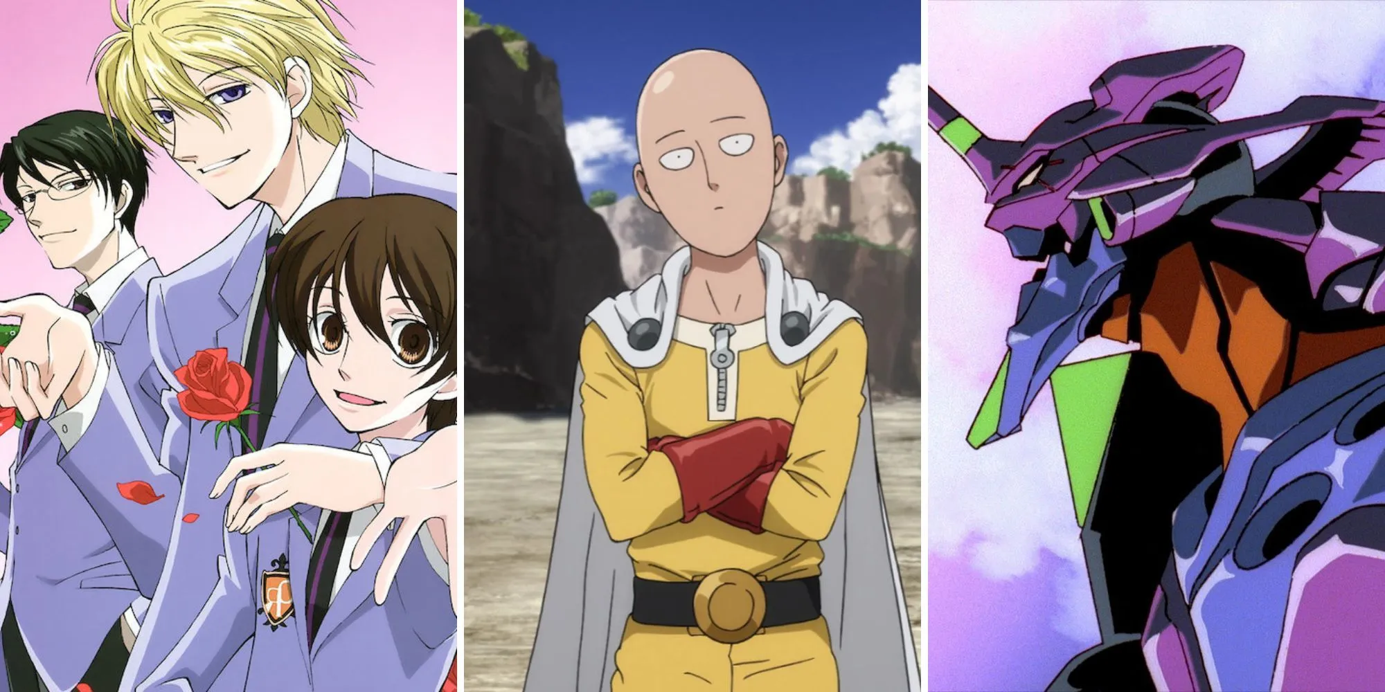 Tuyển tập các bộ anime lồng tiếng Anh hay nhất (Ouran High School Host Club, One-Punch Man, Neon Genesis Evangelion)