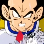 Vegeta kinh ngạc trước sức mạnh của Goku trong Saiyan Saga