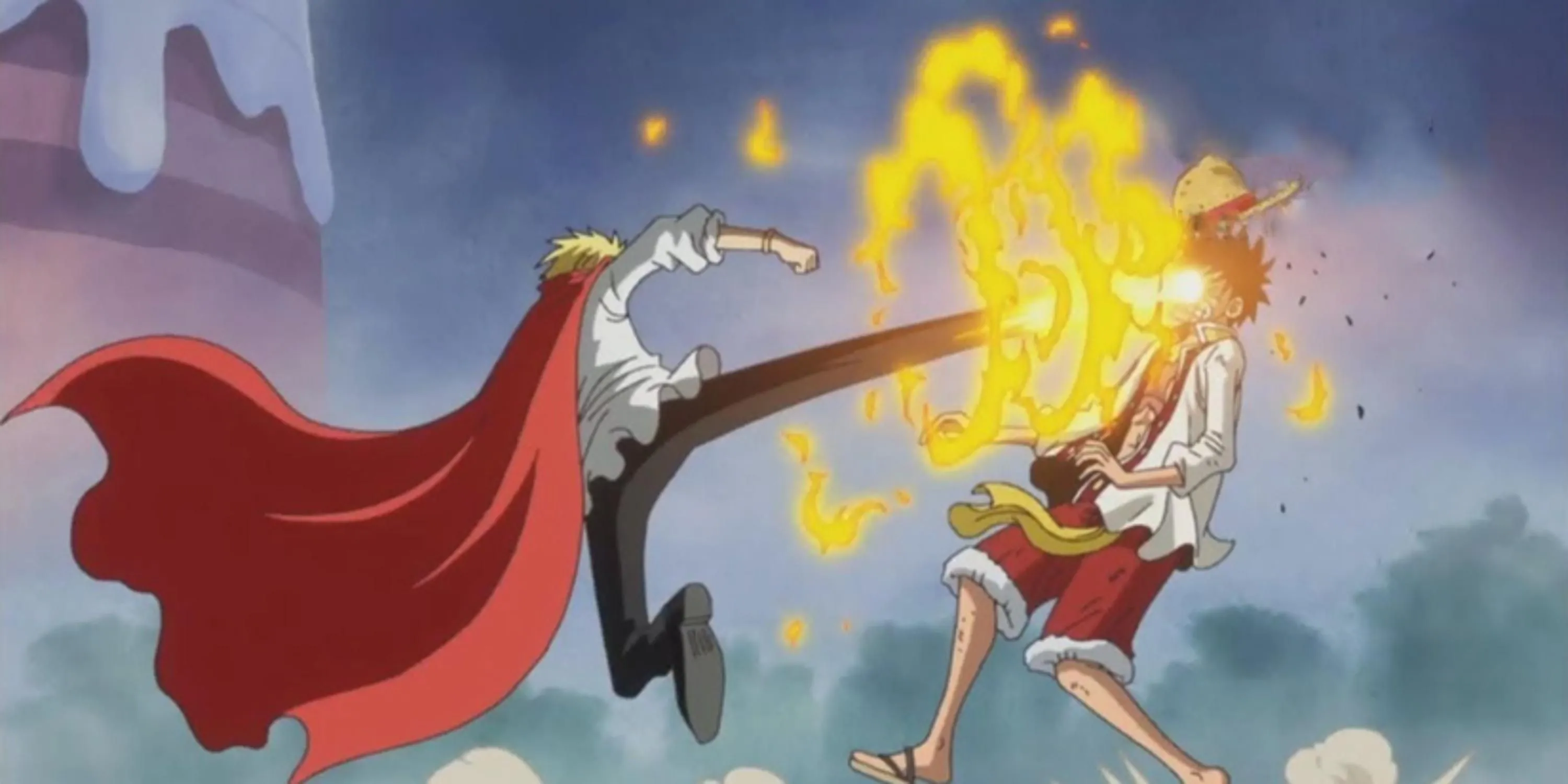 Vinsmoke Sanji đau lòng đá Luffy, cố gắng xua đuổi thuyền trưởng trong khoảnh khắc cảm động của One Piece tập 808