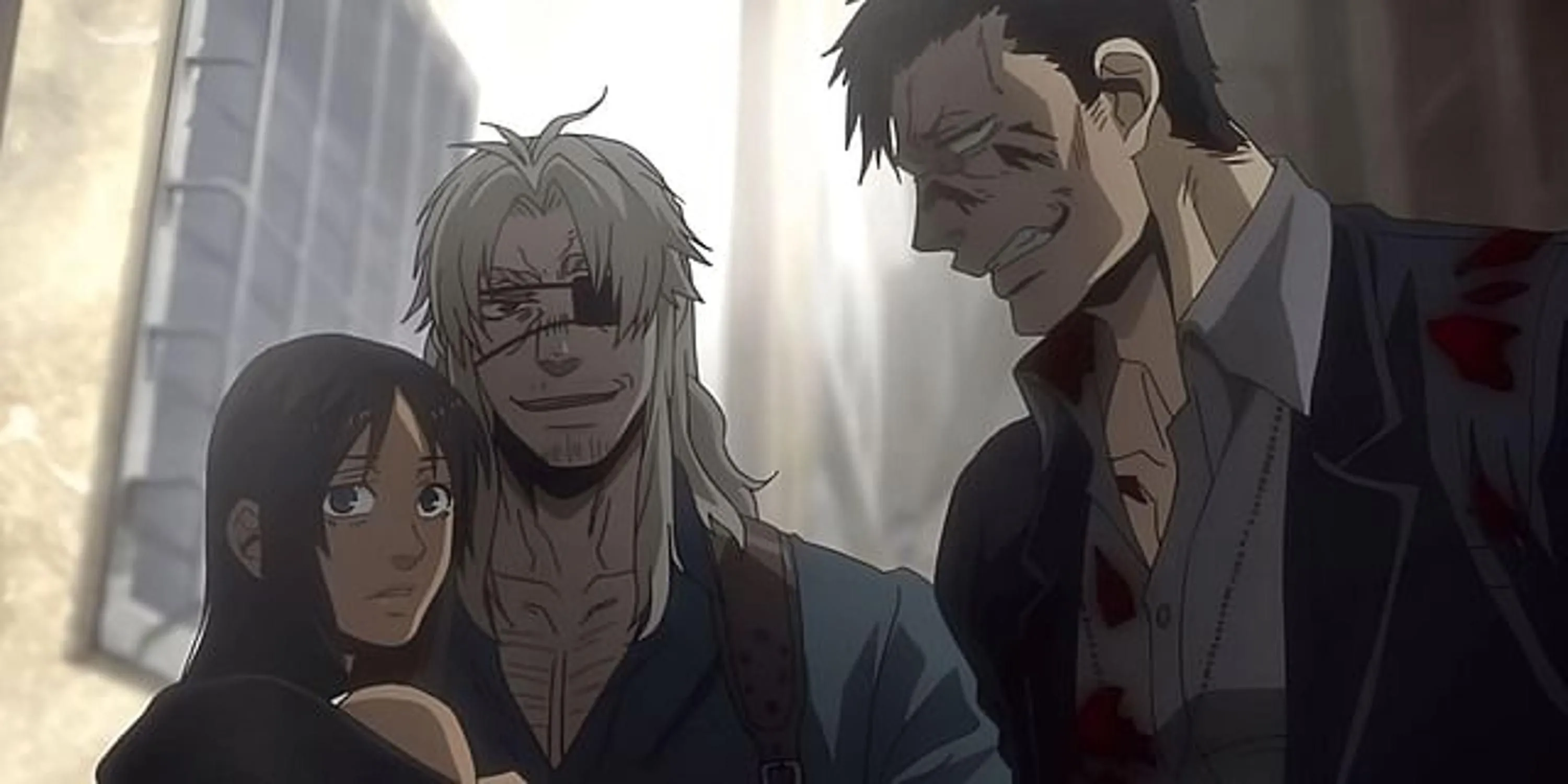 Worick và Nicolas trong anime Gangsta