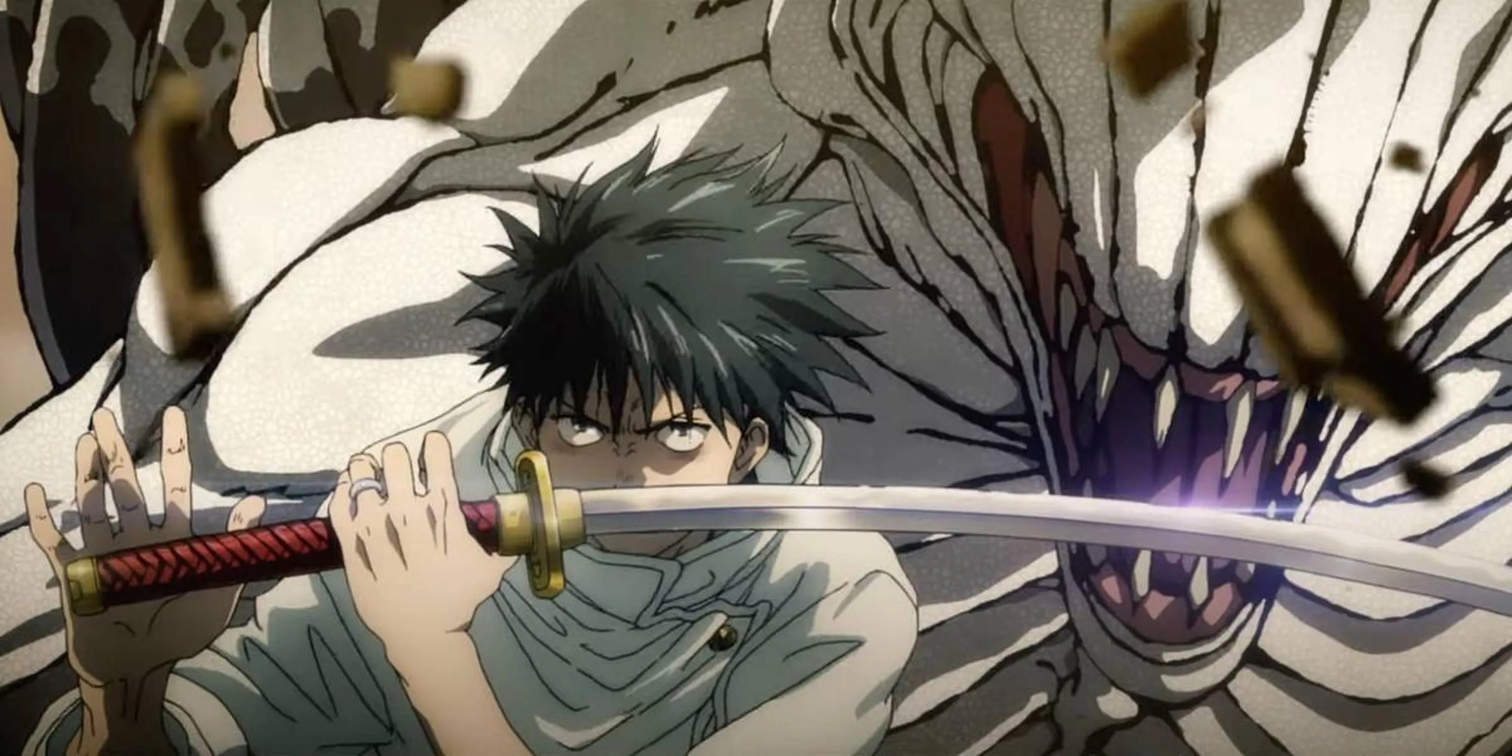 Yuta Okkotsu cùng nguyền hồn Rika trong Jujutsu Kaisen 0